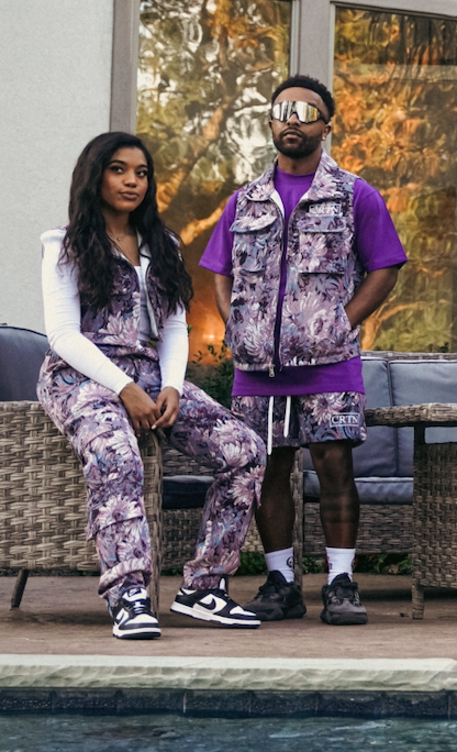 Bloom Crop Vest (Purple)