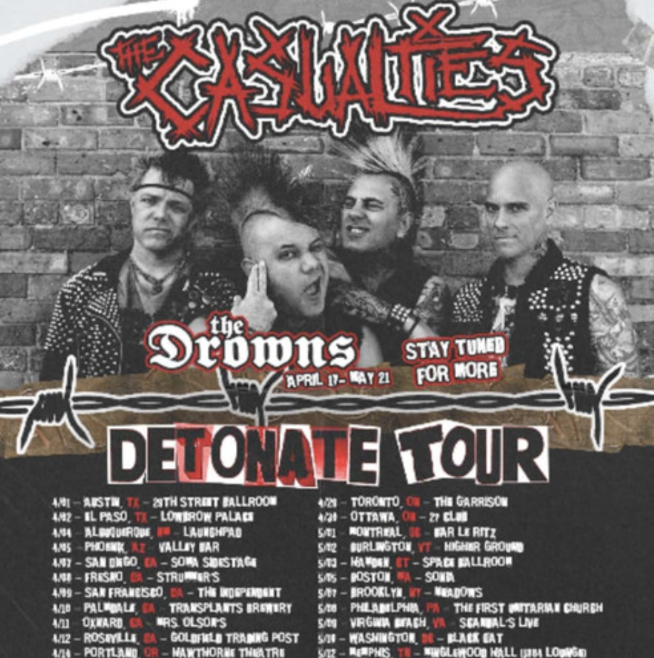 Stranger Attractions Presents THE CASUALTIES!!