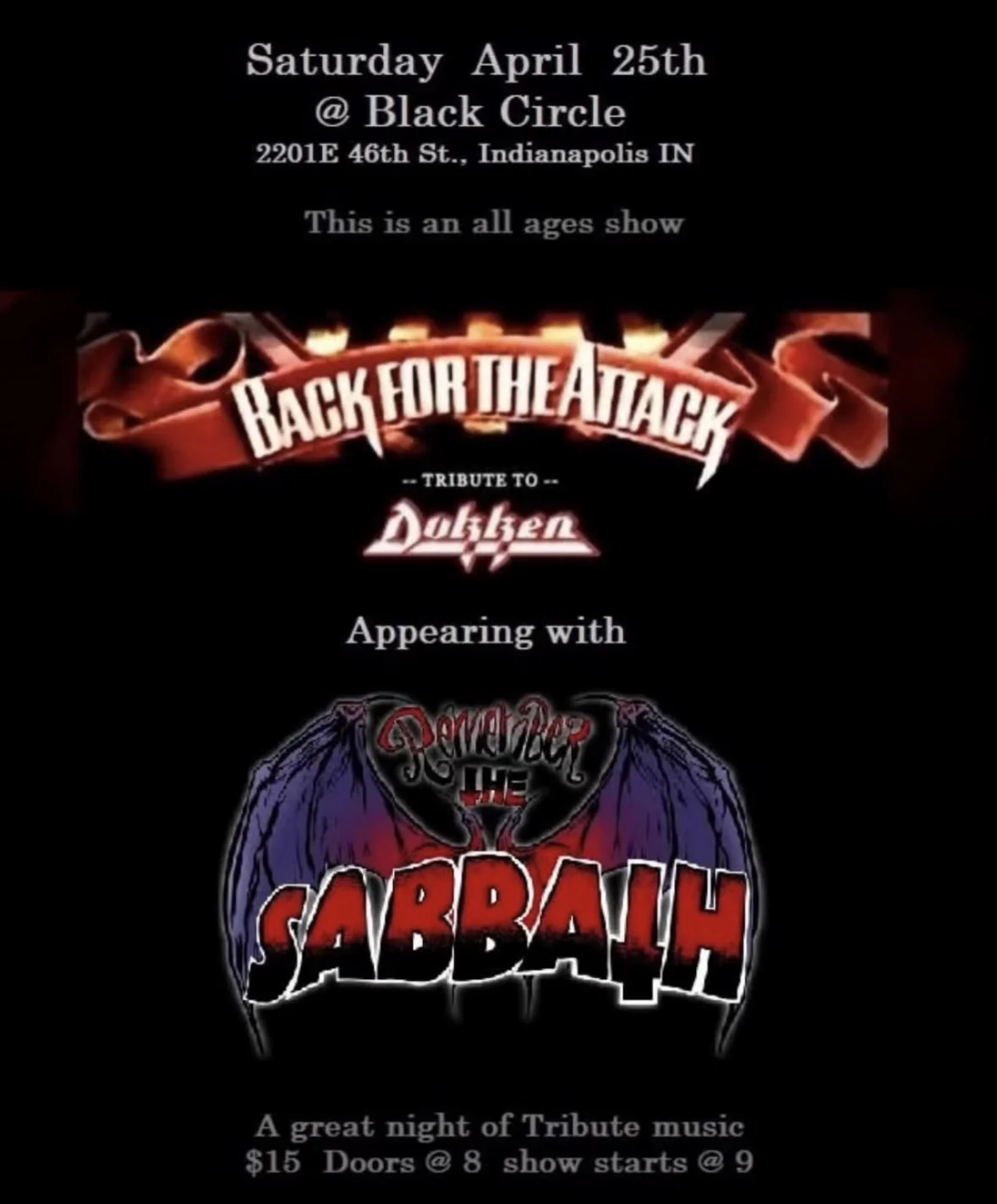 Remember the Sabbath Tribute Show
