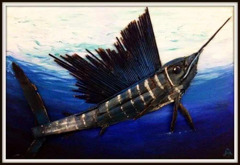 Multi-Media Drift Wood Swordfish