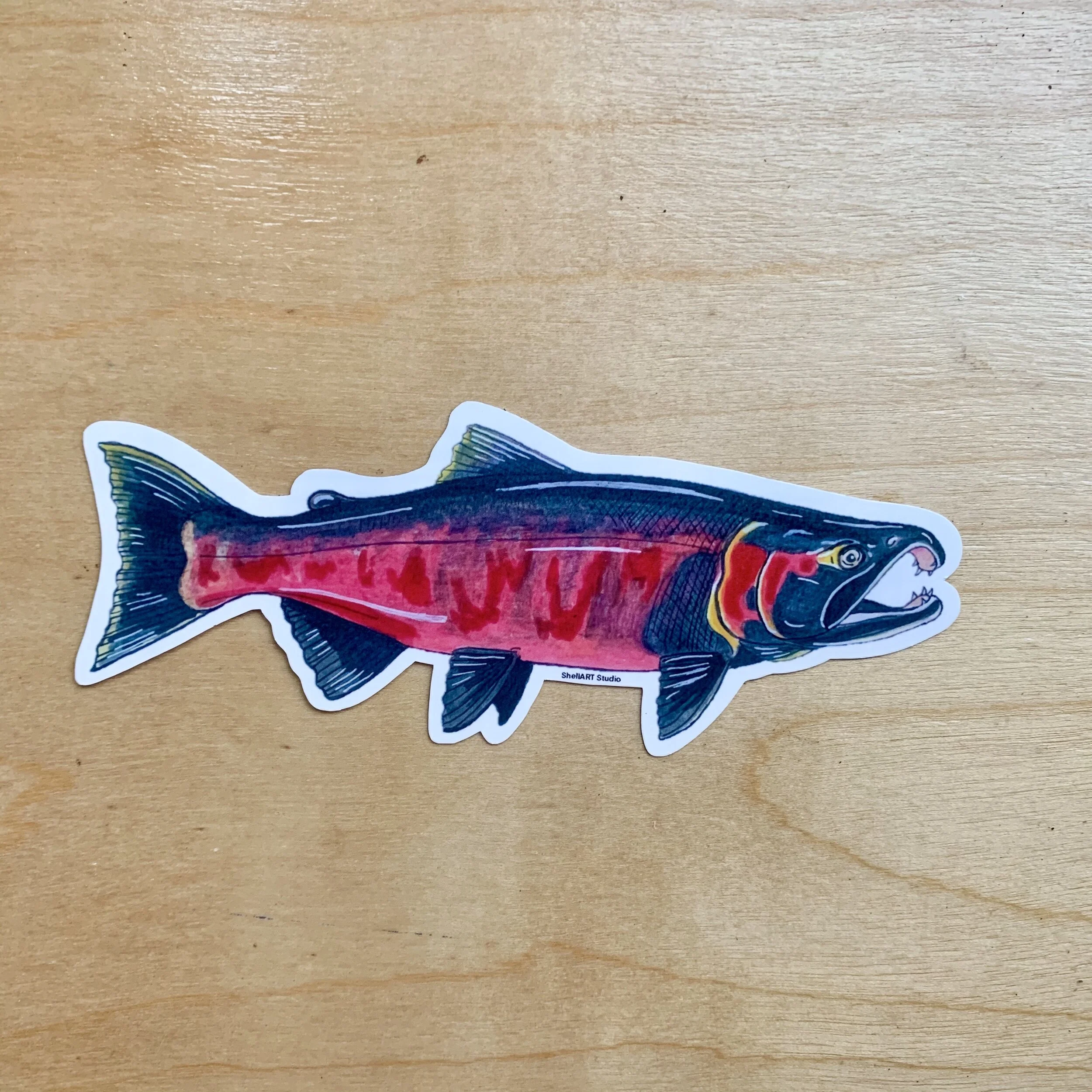 Coho Salmon Sticker
