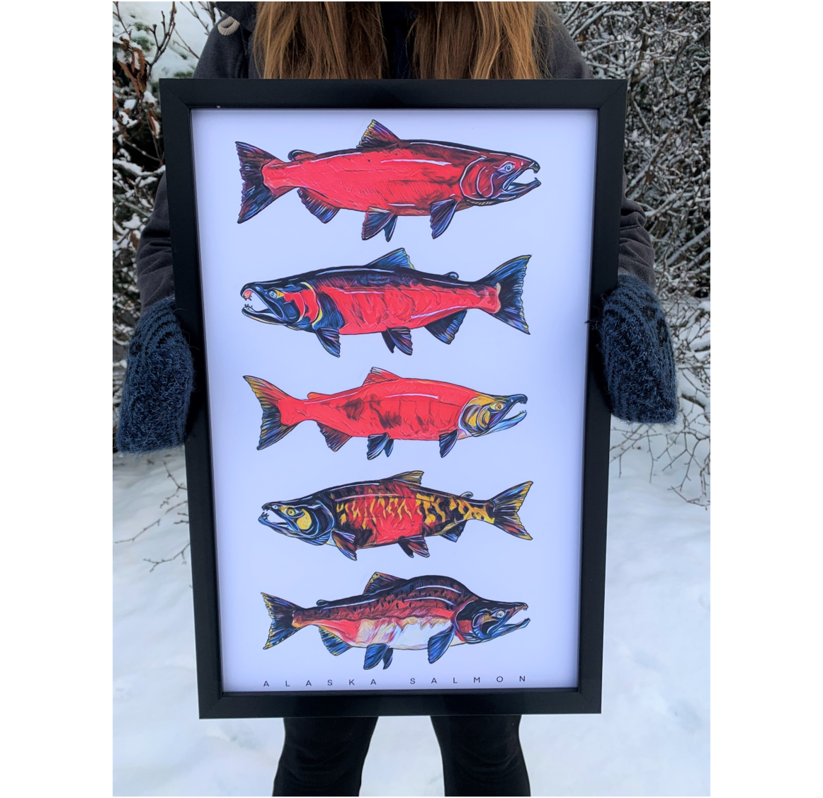 Alaska Salmon Print