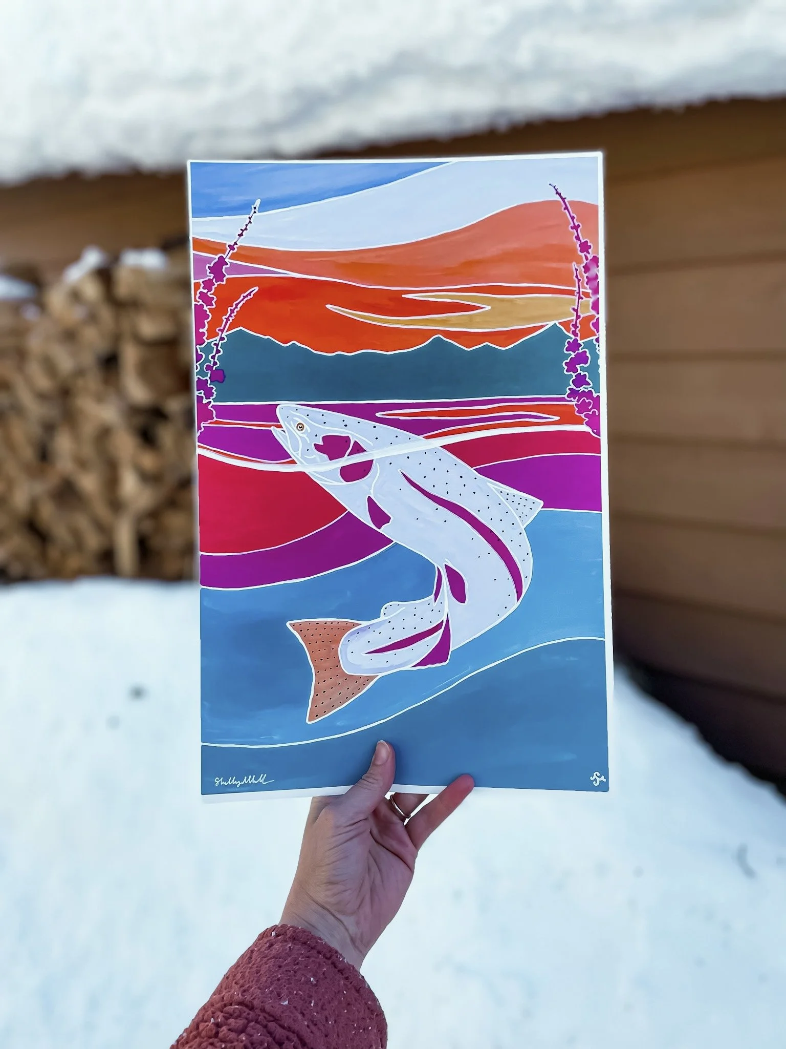 Spring Steelhead Sunrise Print