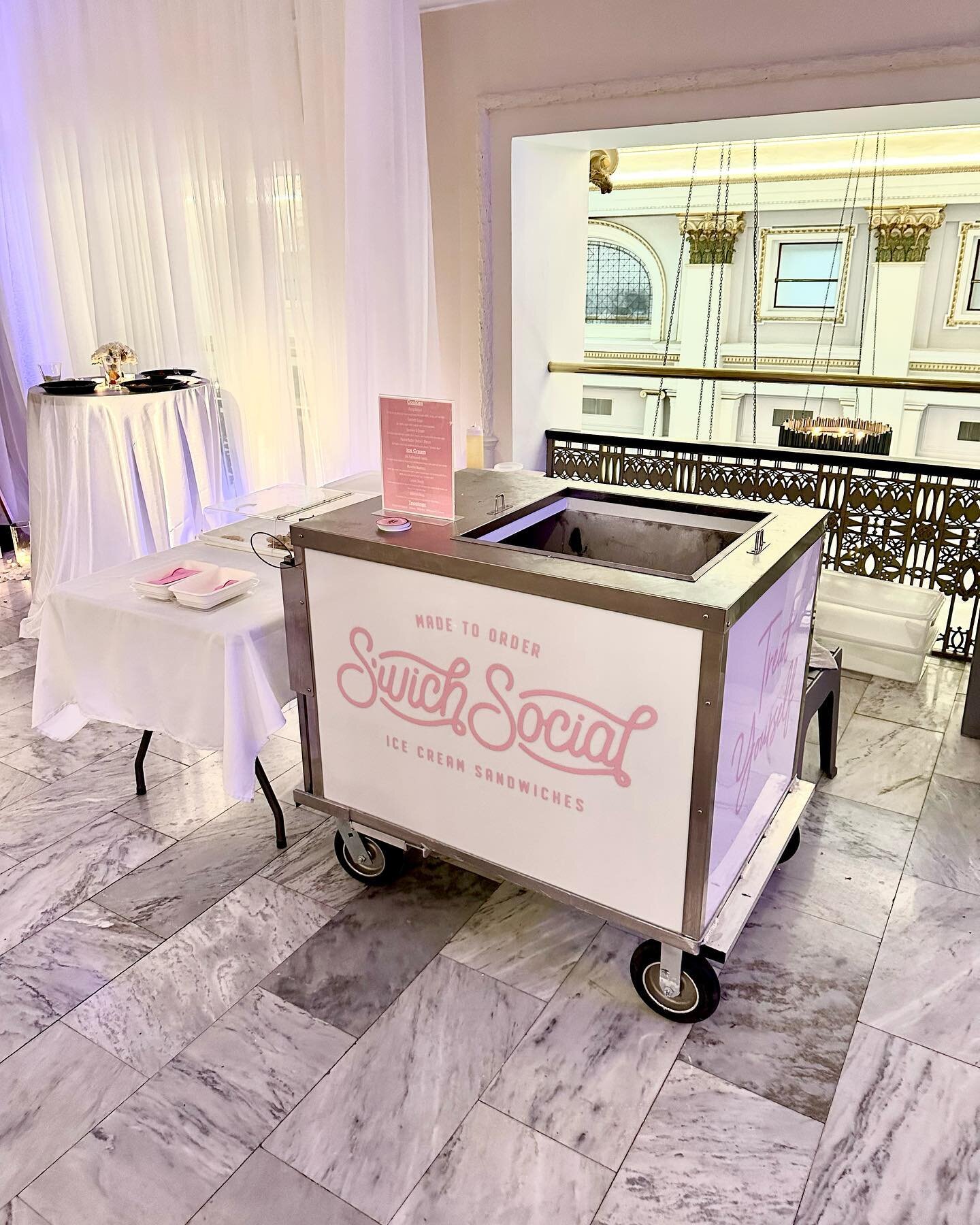 Rent our ice cream cart! 

Popular for weddings, graduation parties, corporate events- Our summer catering calendar is filling up fast. All information can be found at our website www.swichsocial.com/catering. 

📸 We loved the aesthetic from our mos