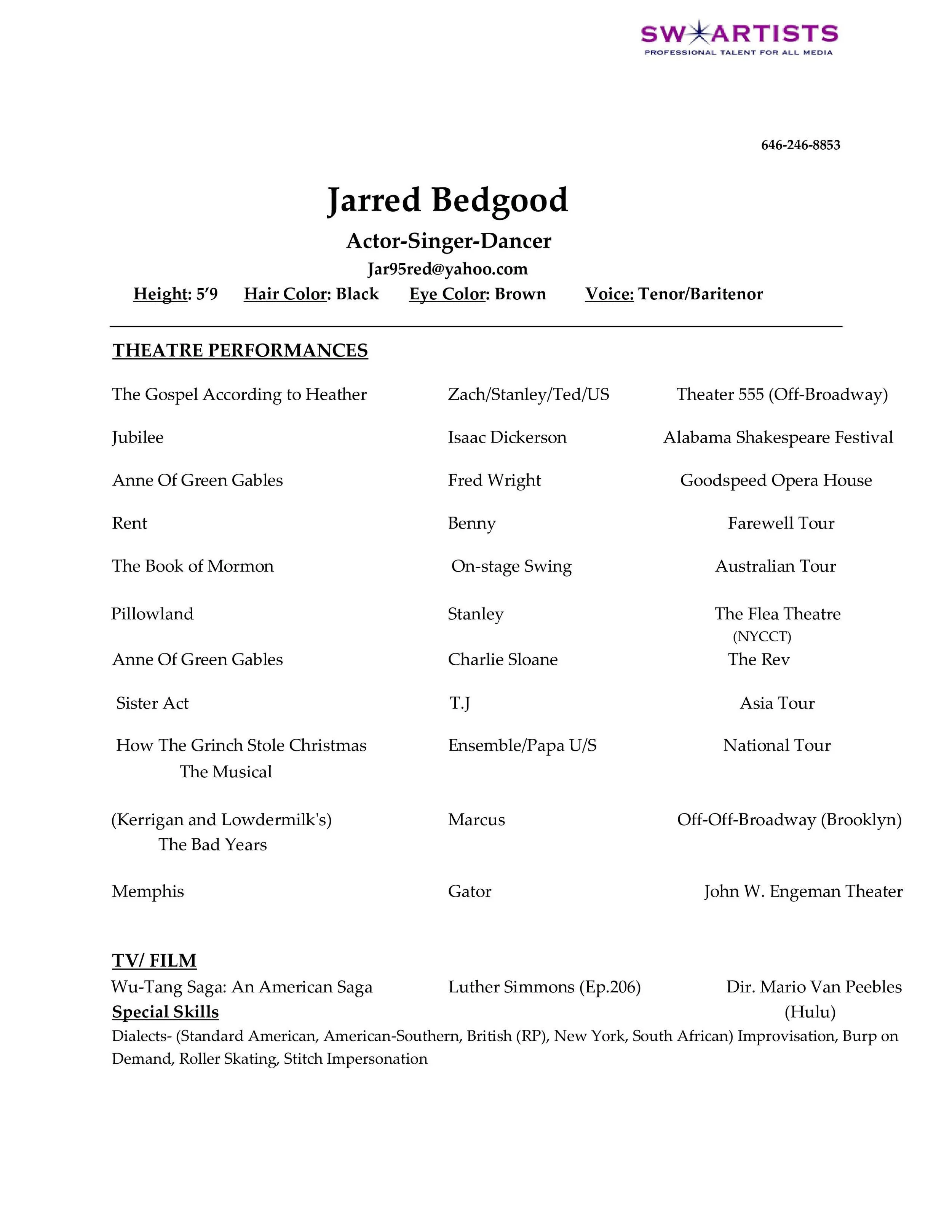 Jarred Bedgood- Homepage
