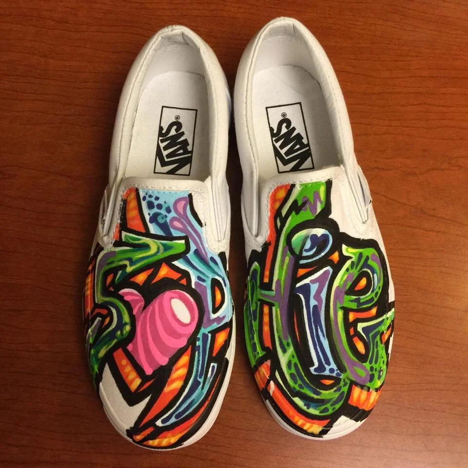 Custom painted Vans