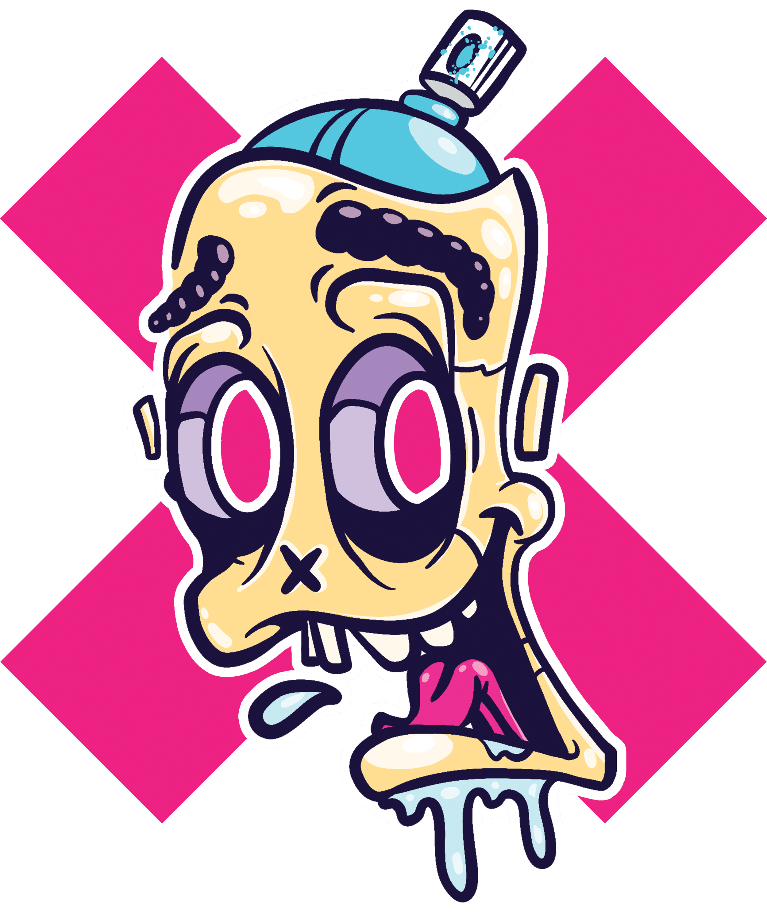 Graffhead Illustration for apparel & merch