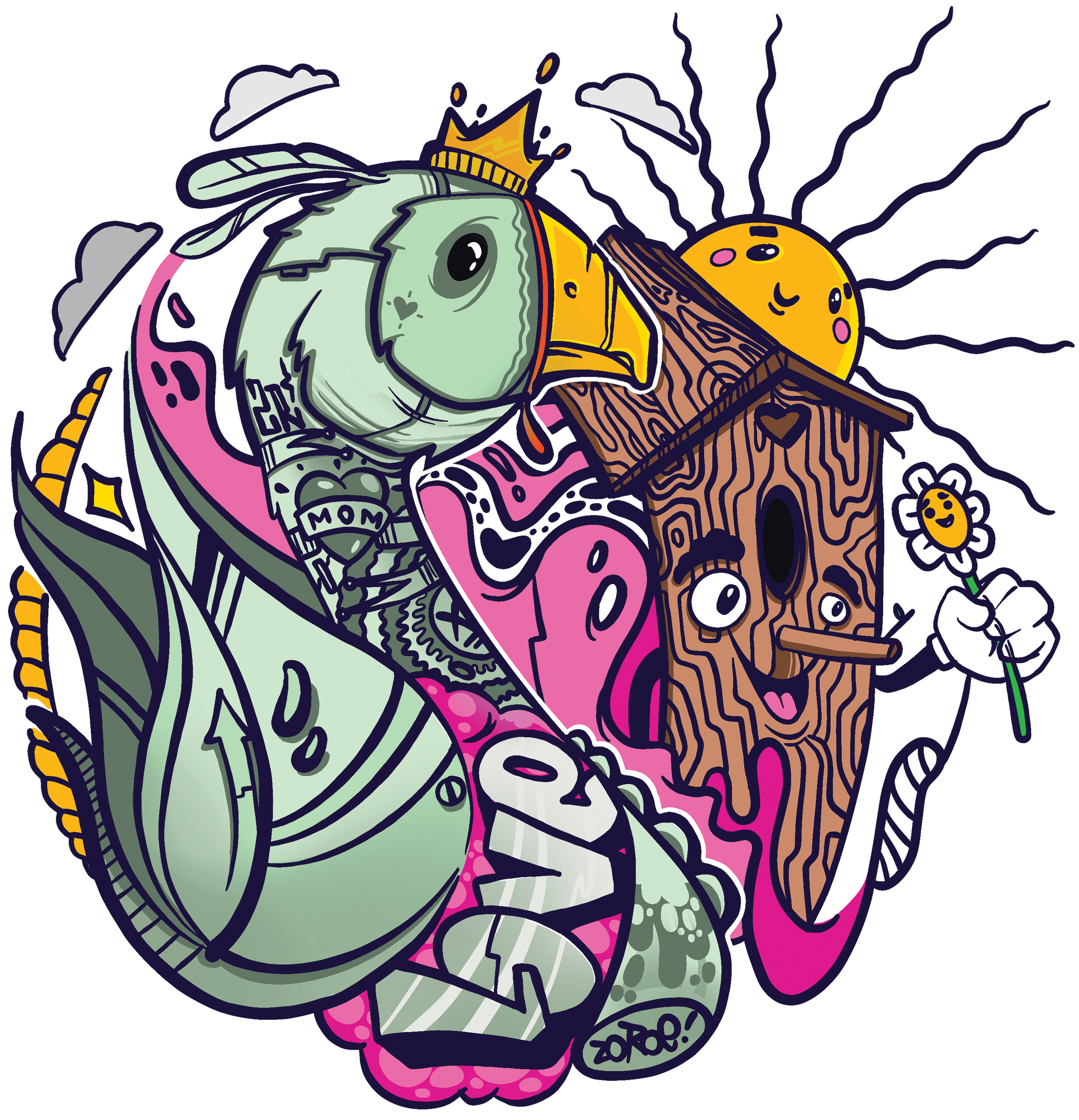 Fairytales Illustration for apparel & merch
