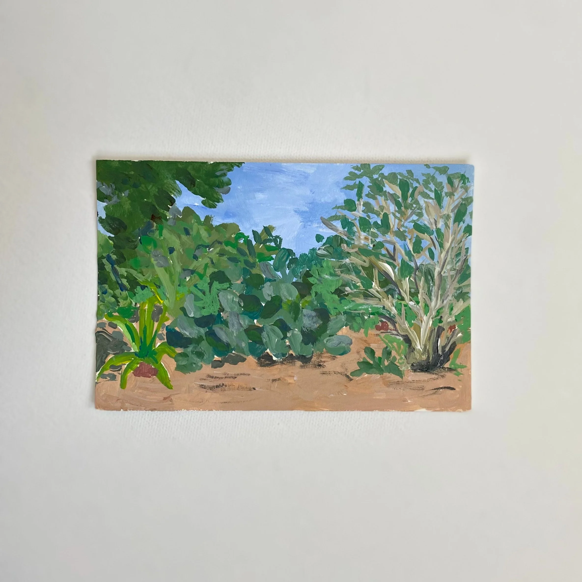 Florida #2, 4"x6",  acrylic on paper