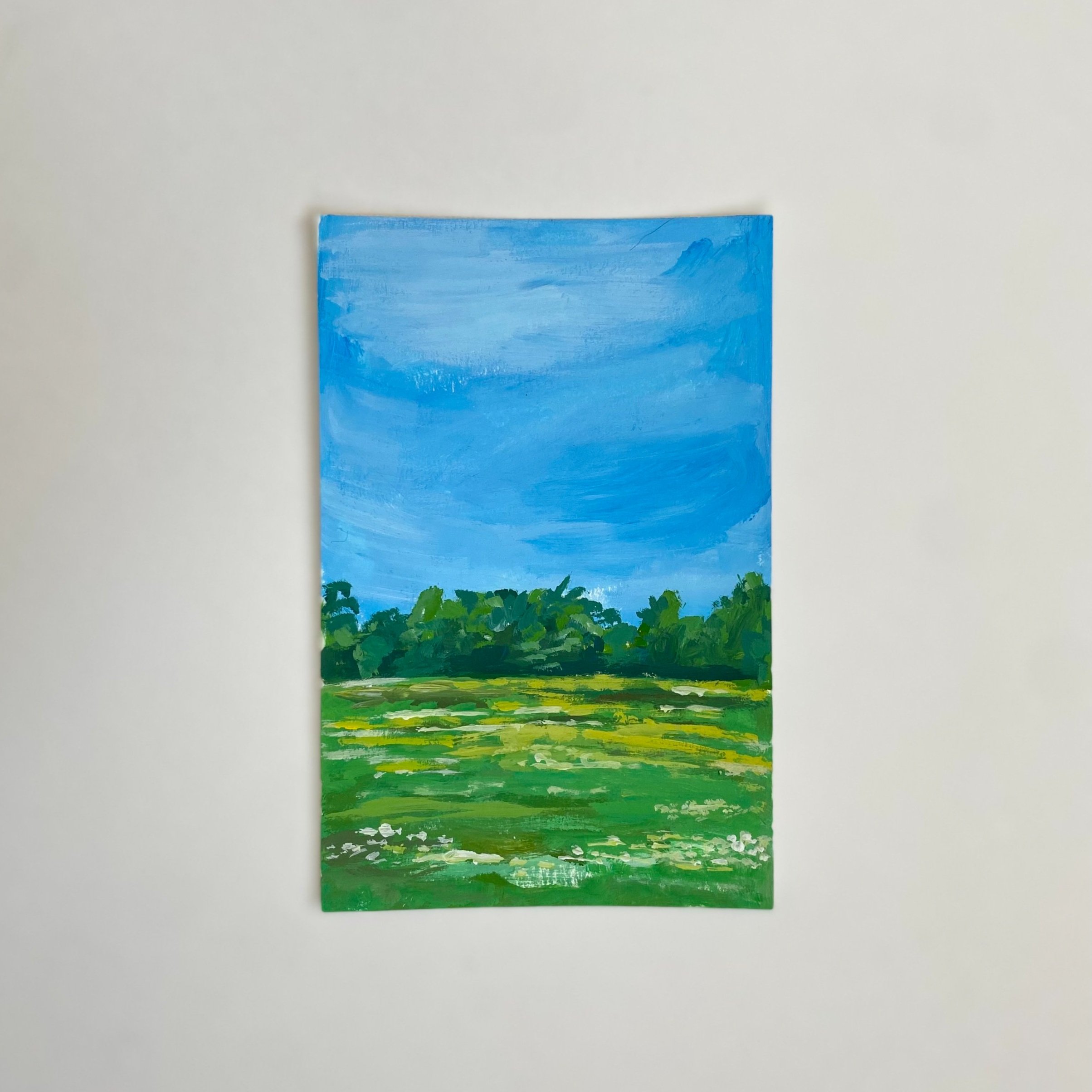 Midwest #8, 4"x6",  acrylic on paper