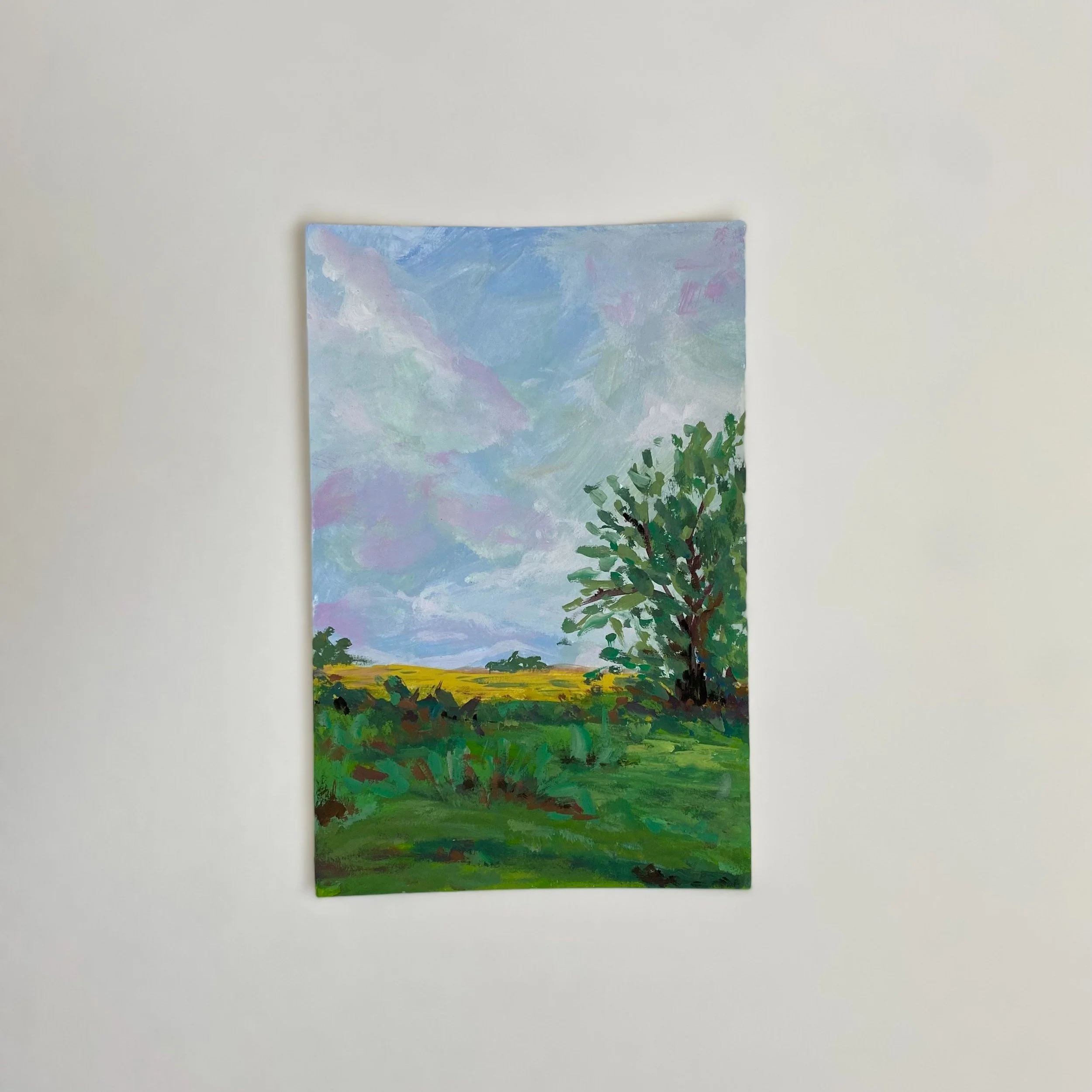 Midwest #7, 4"x6",  acrylic on paper