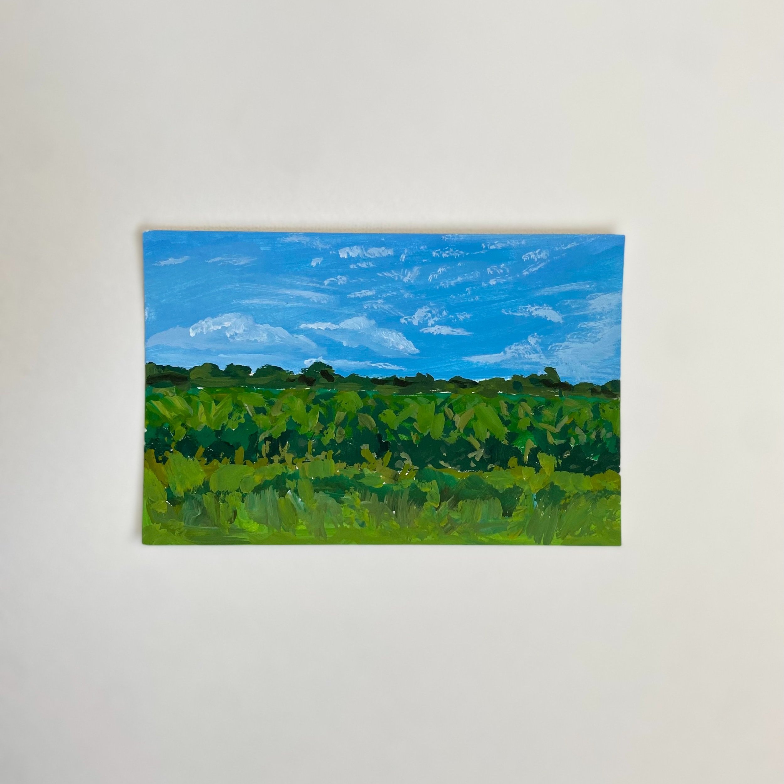Midwest #3, 4"x6",  acrylic on paper