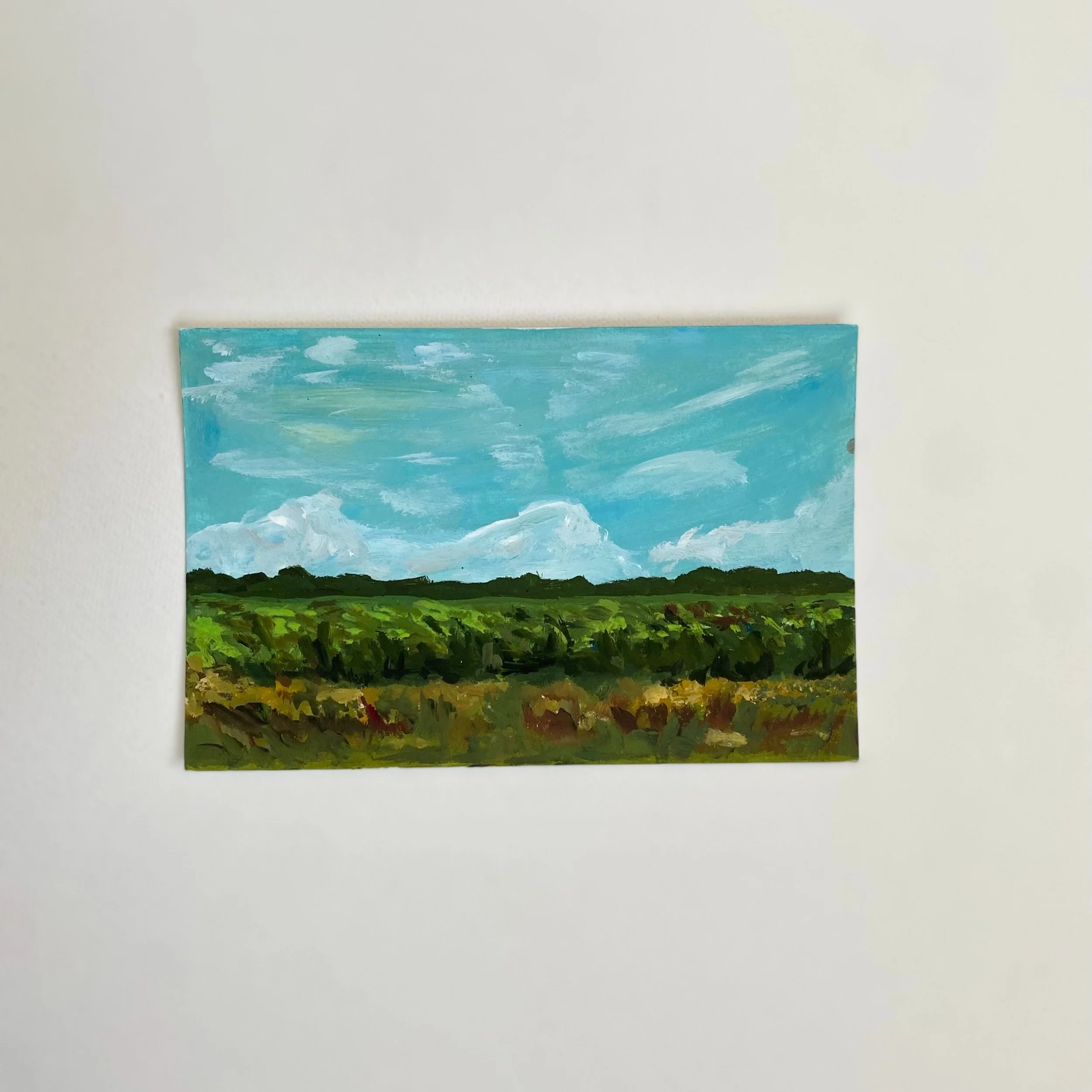 Midwest #4, 4"x6",  acrylic on paper