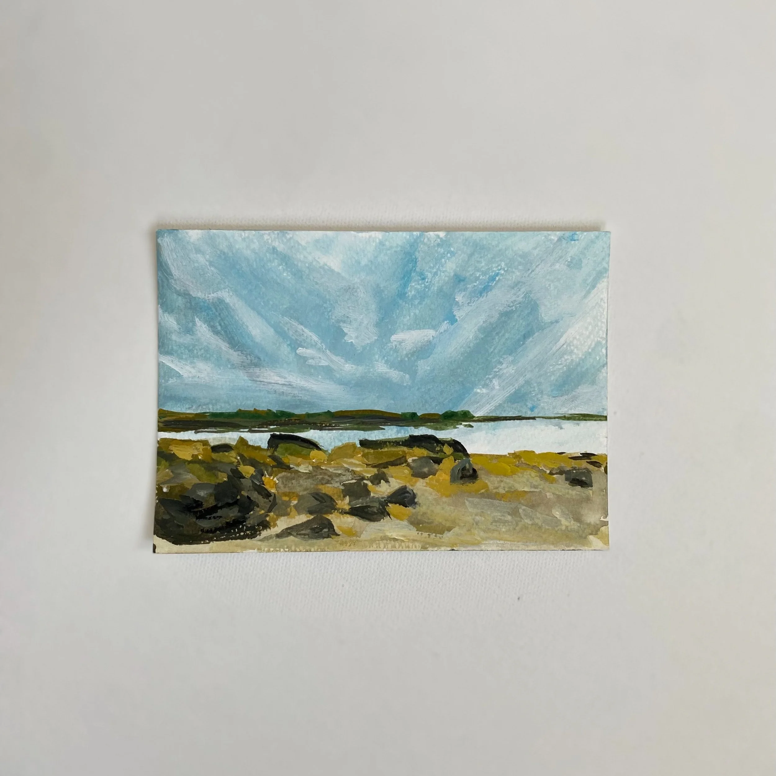 Maine #3, 4"x6",  acrylic on paper