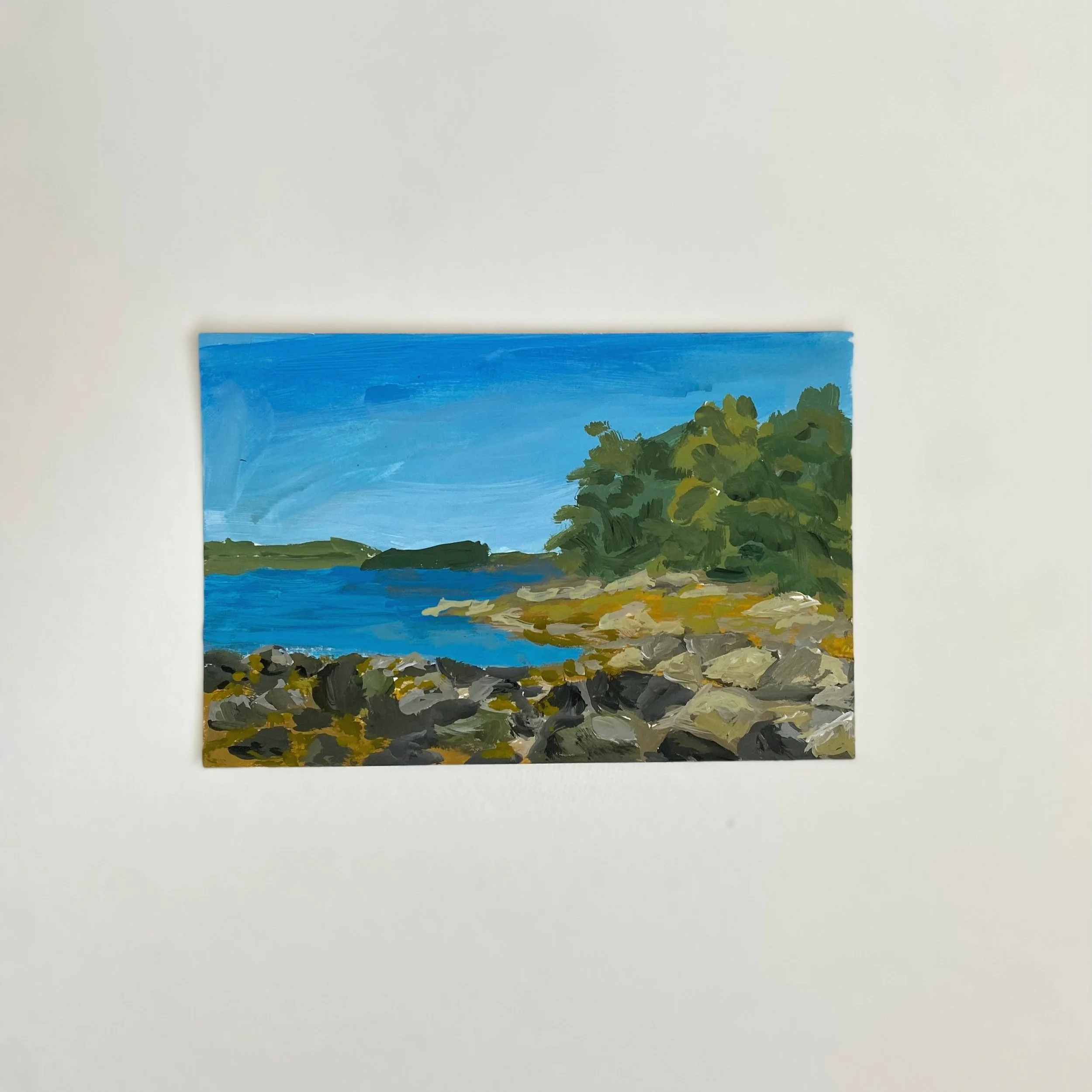 Maine #2, 4"x6",  acrylic on paper