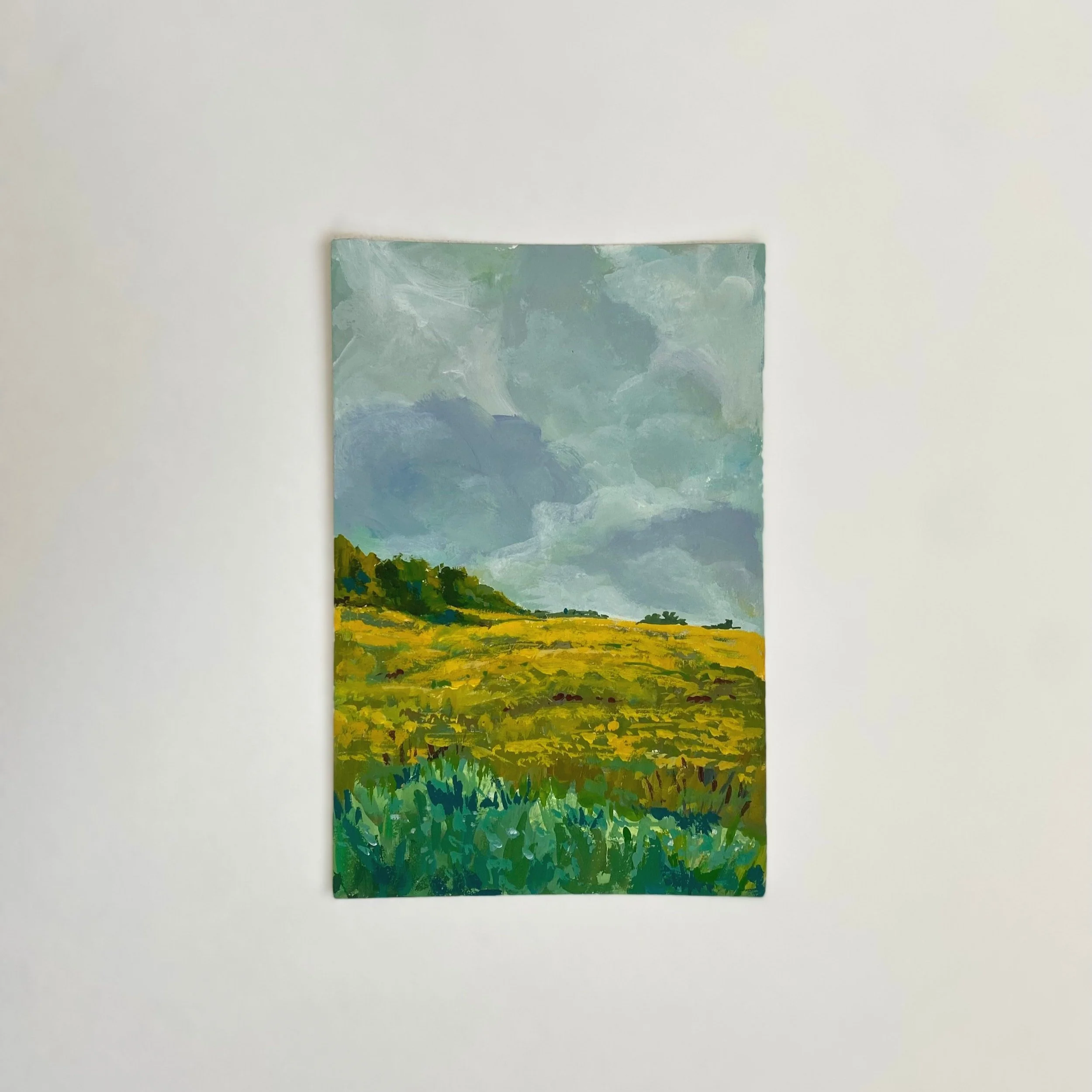 Midwest #1, 4"x6", acrylic on paper