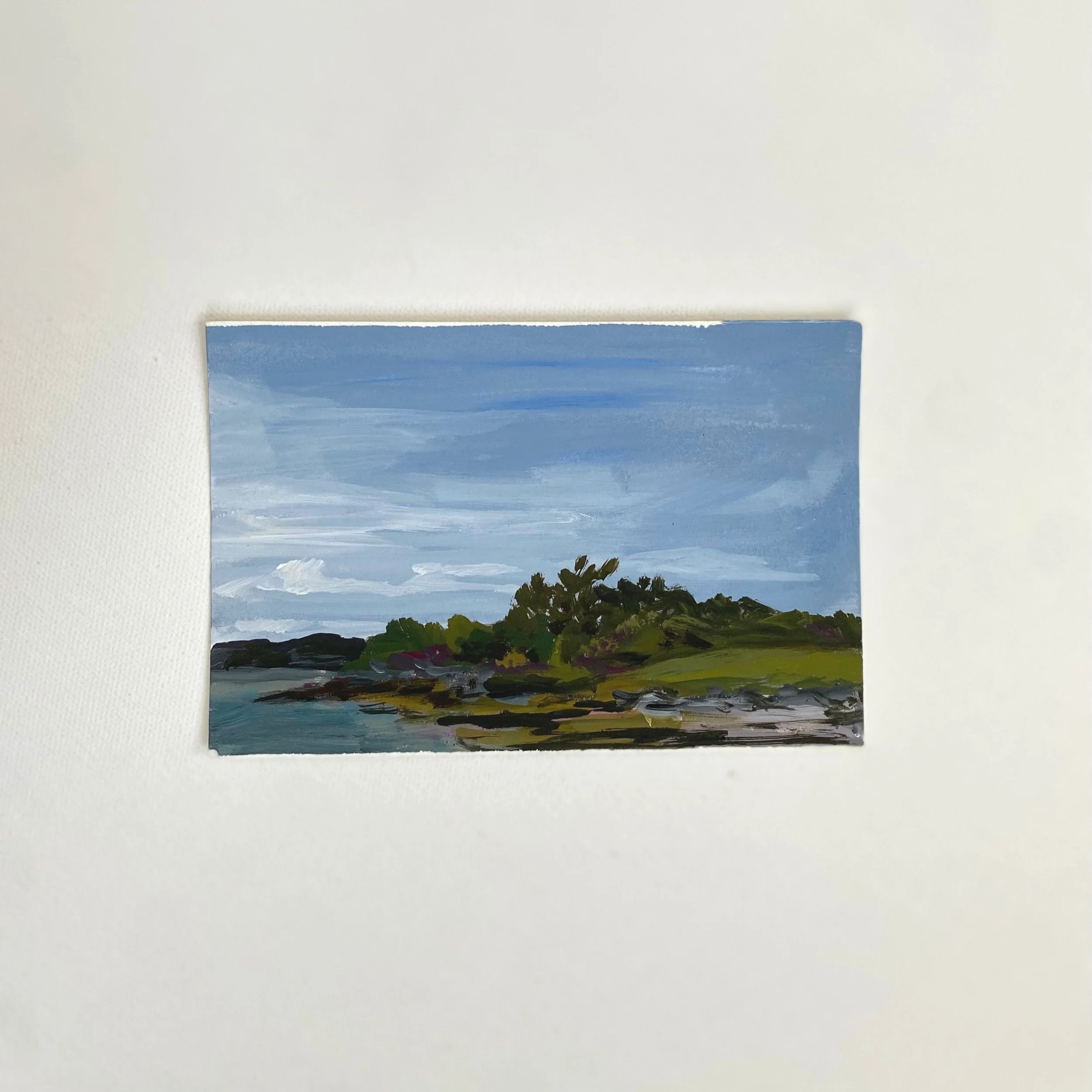 Maine #1, 4"x6",  acrylic on paper