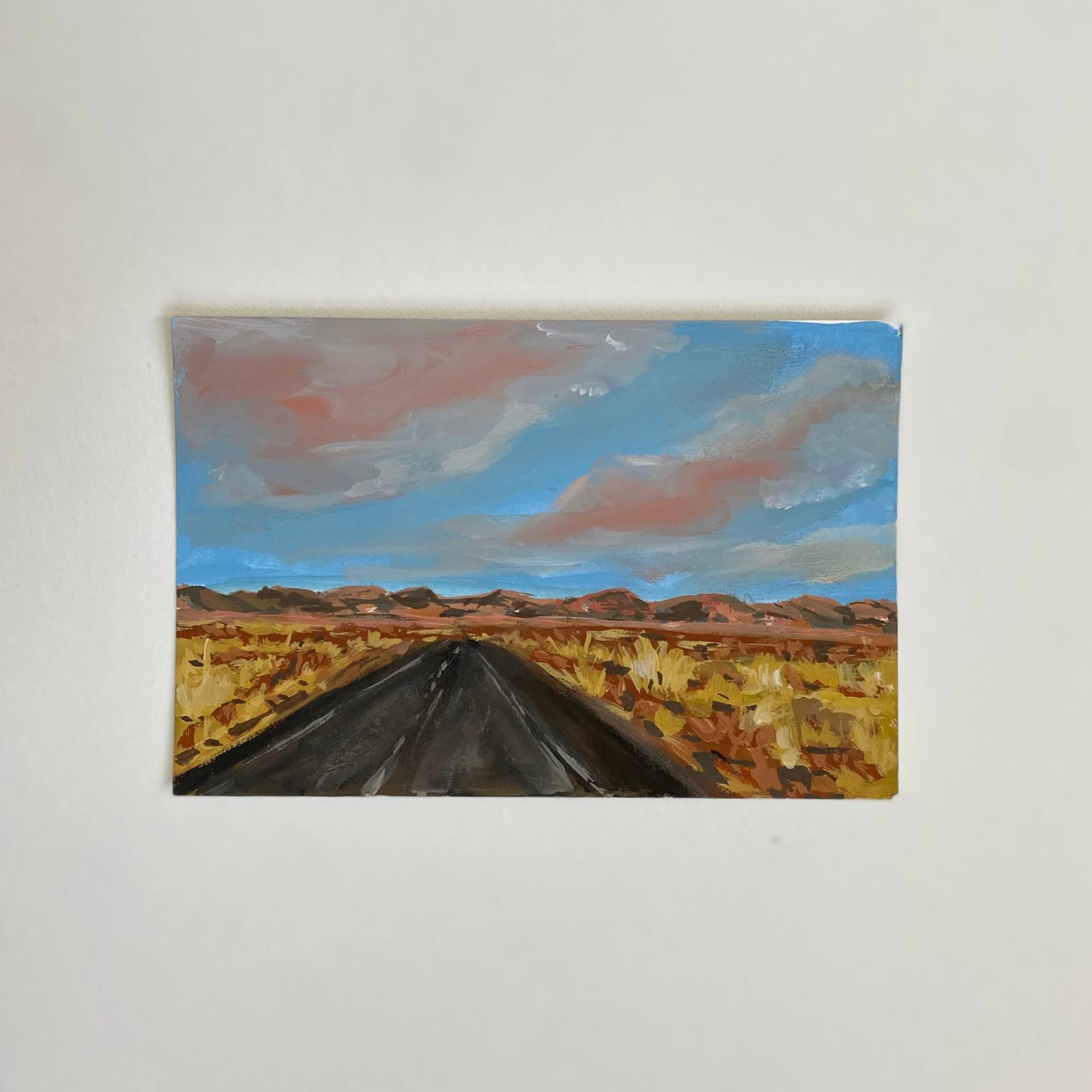 Nevada #1, 4"x6",  acrylic on paper