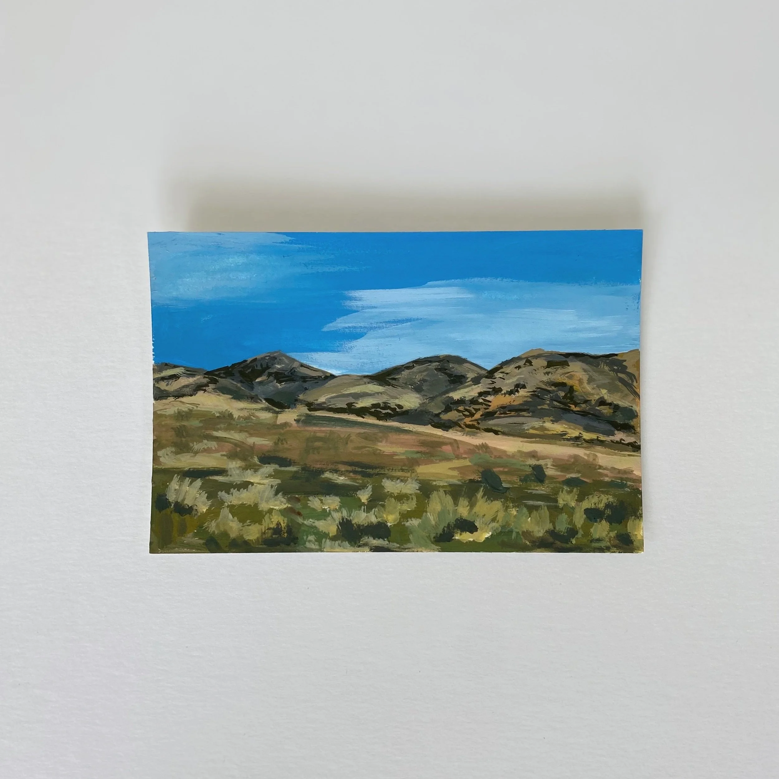 Nevada #3, 4"x6", acrylic on paper