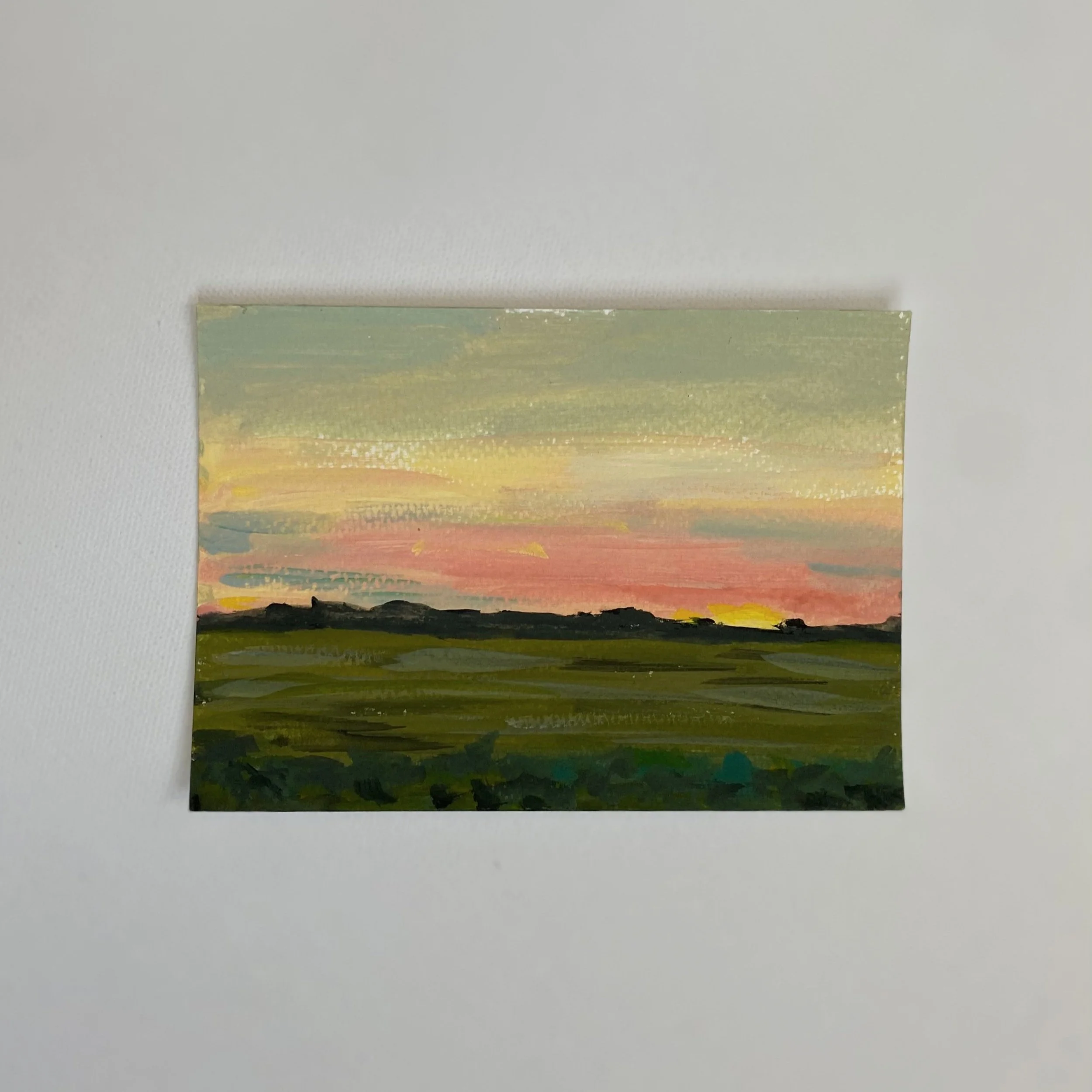 Midwest #12, 4"x6", acrylic on paper