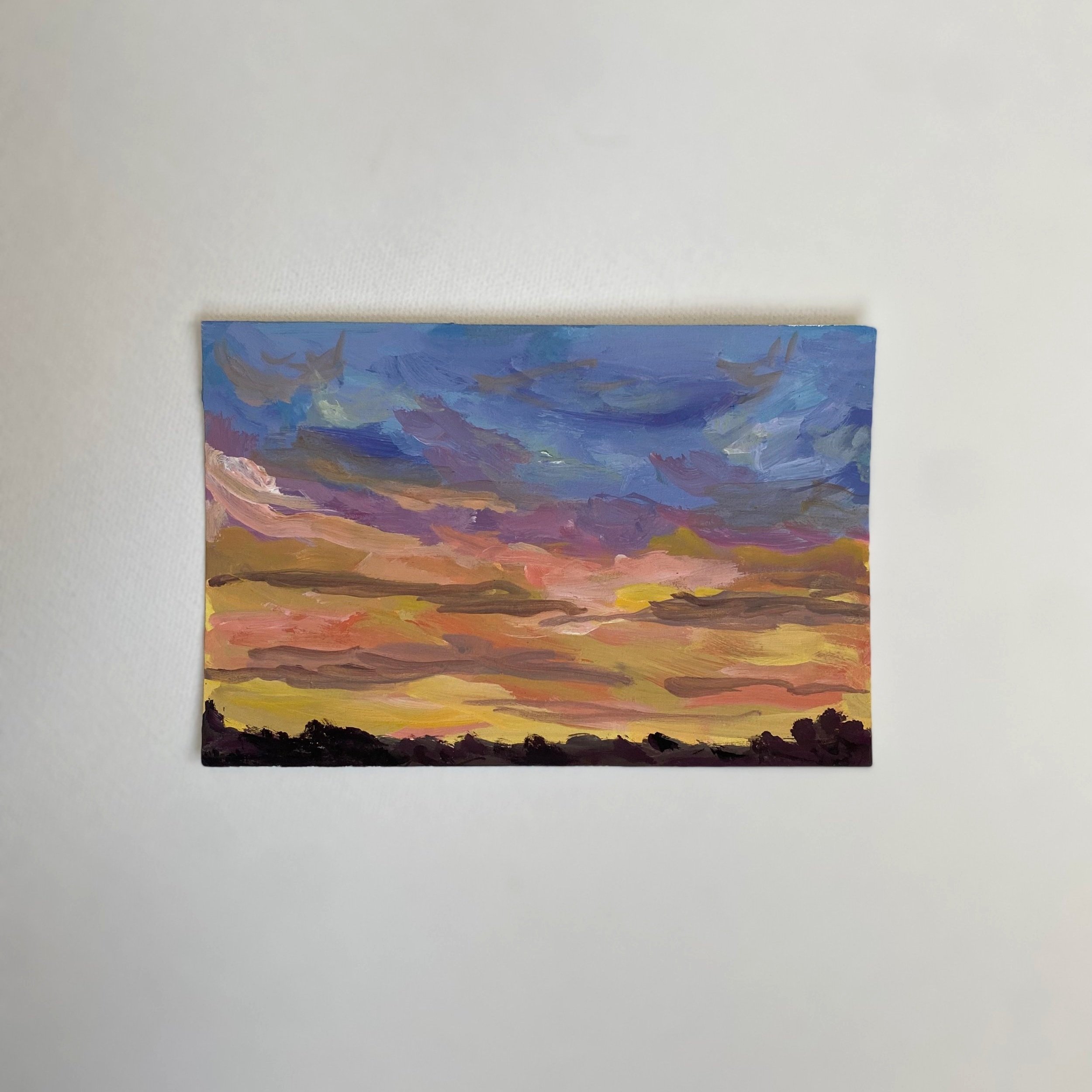 Midwest #14, 4"x6", acrylic on paper