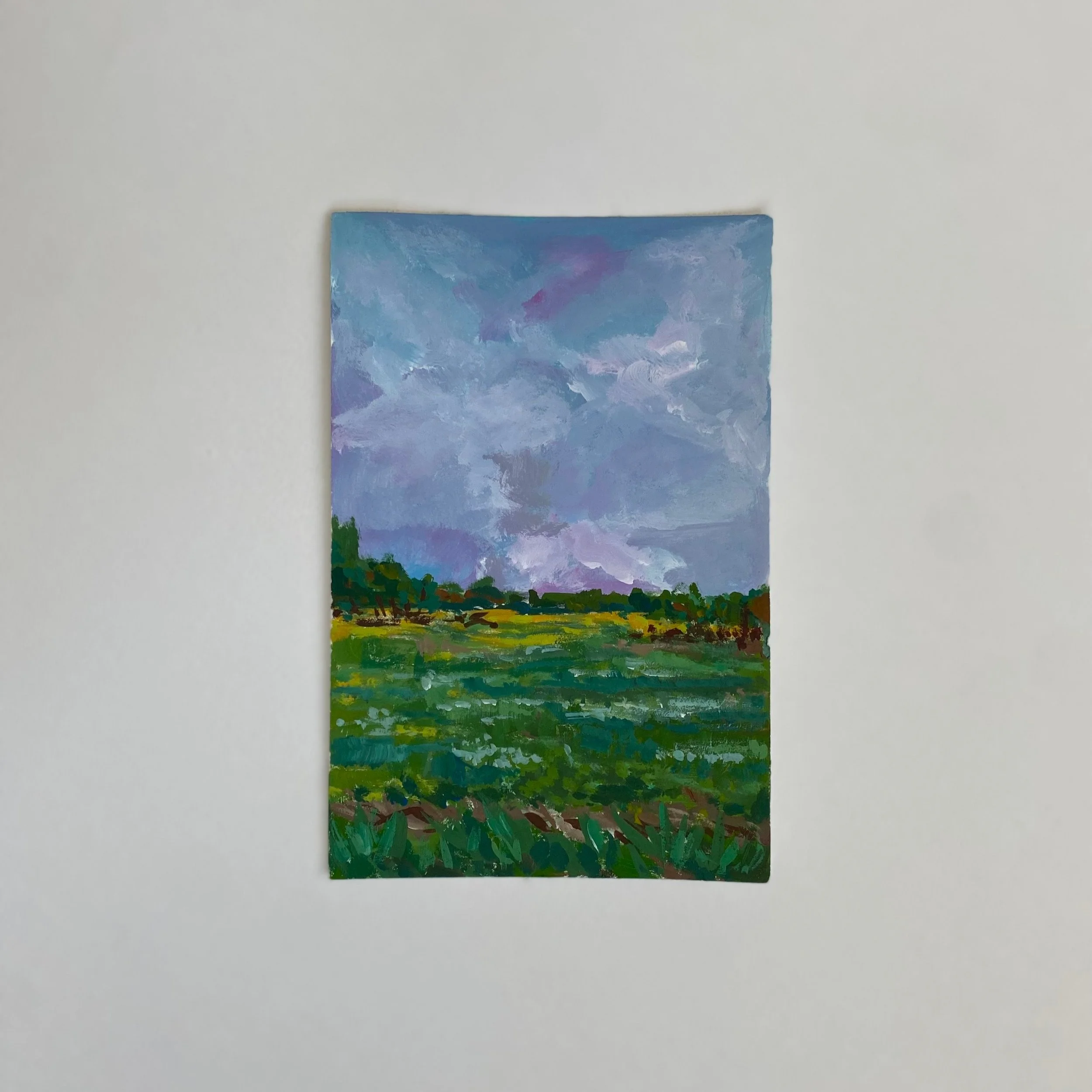 Midwest #15, 4"x6", acrylic on paper