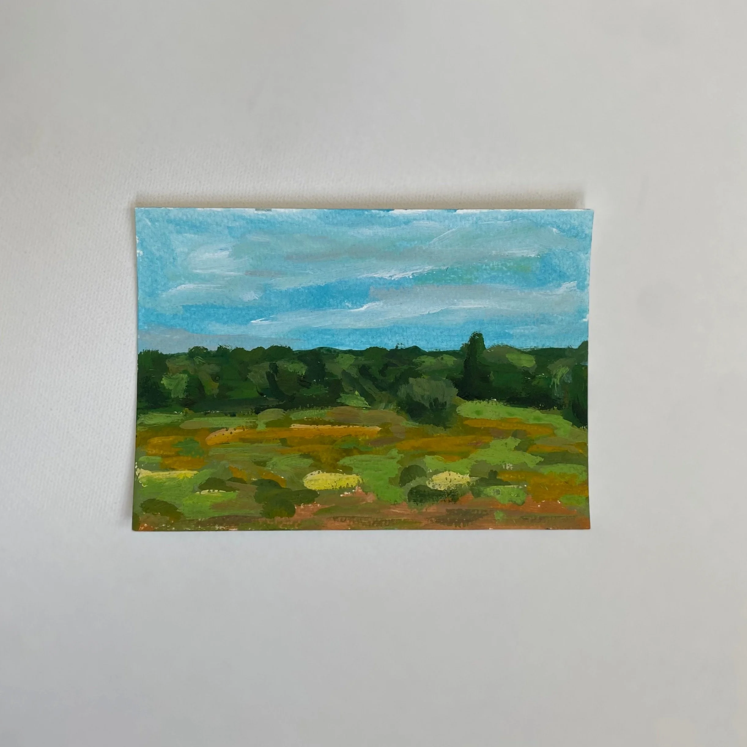 Maine #6, 4"x6", acrylic on paper