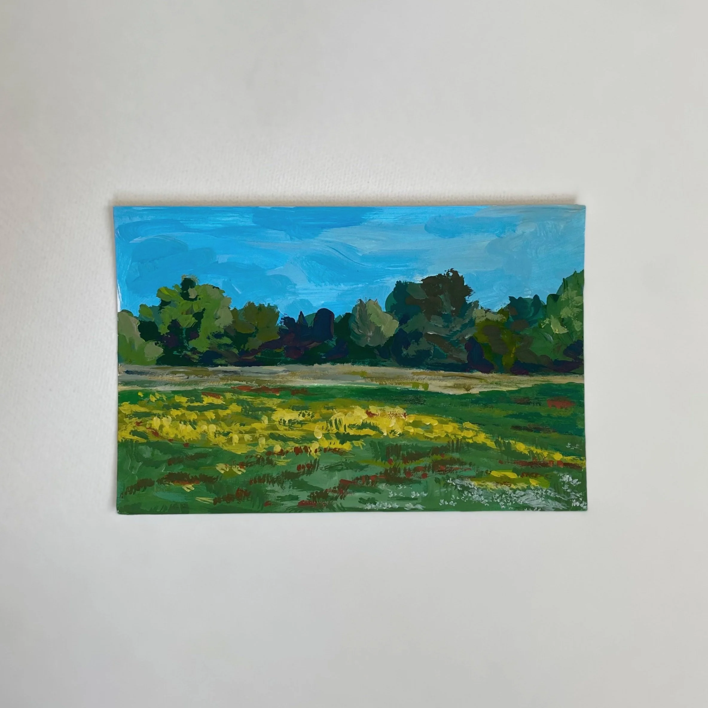 Midwest #18, 4"x6", Acrylic on paper