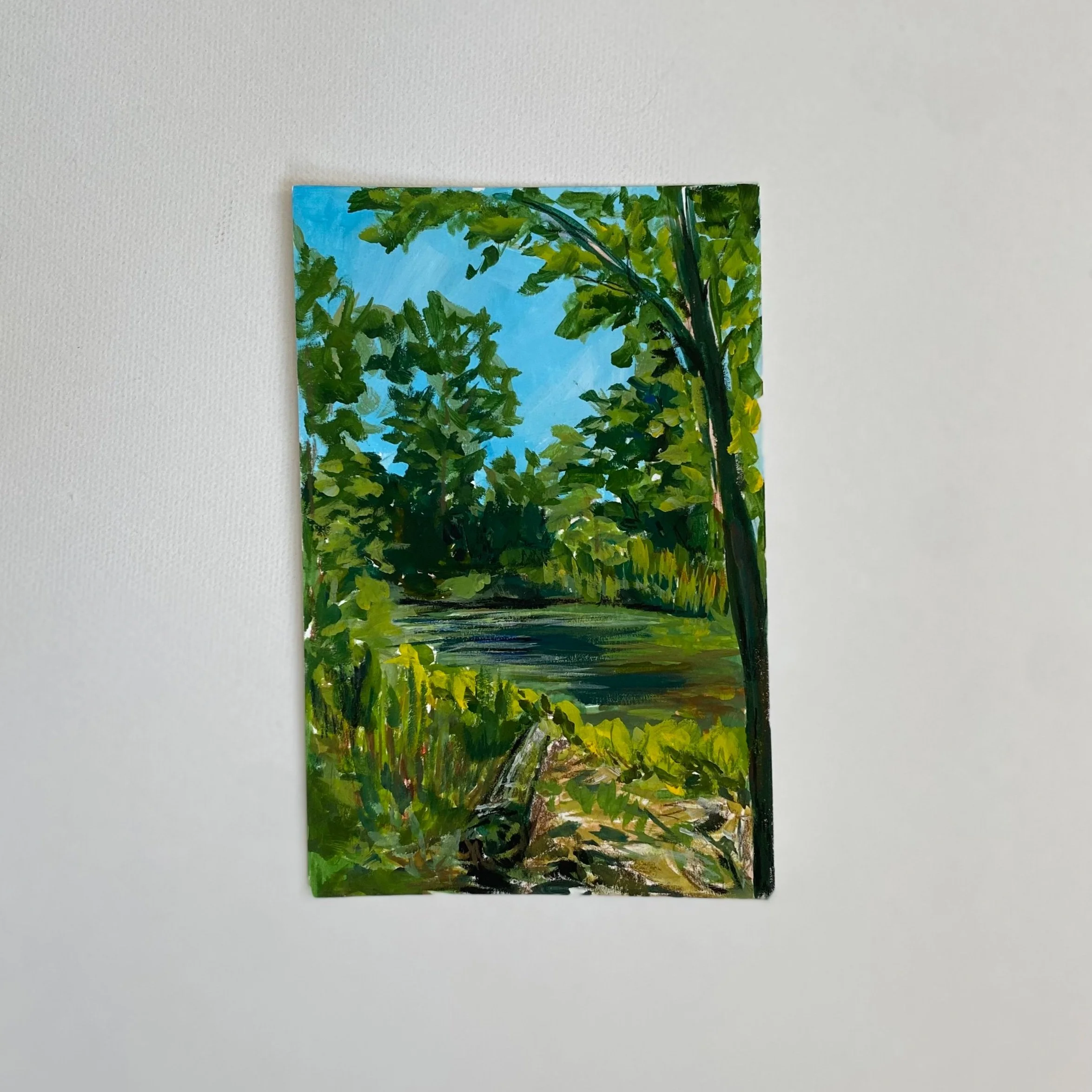 Ohio #5, 4"x6", Acrylic on paper