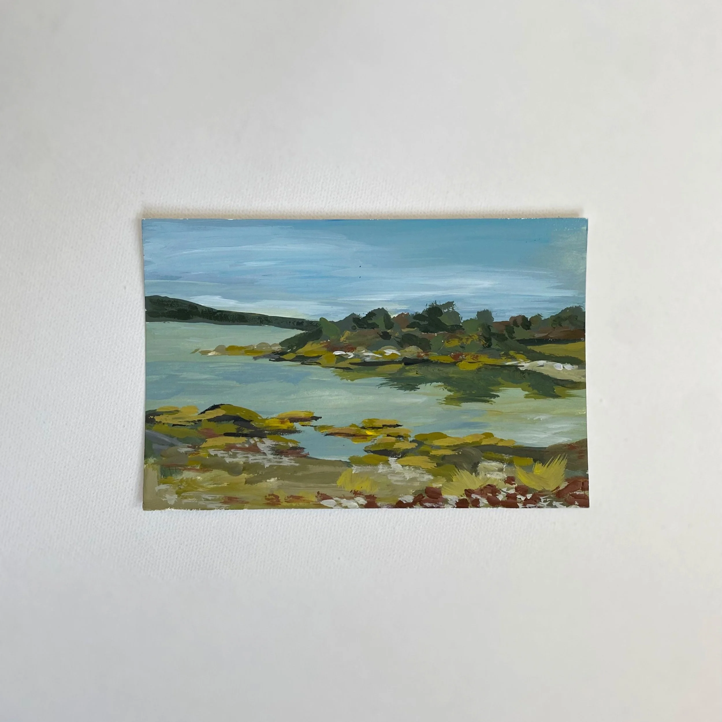 Maine #7, 4"x6", Acrylic on paper