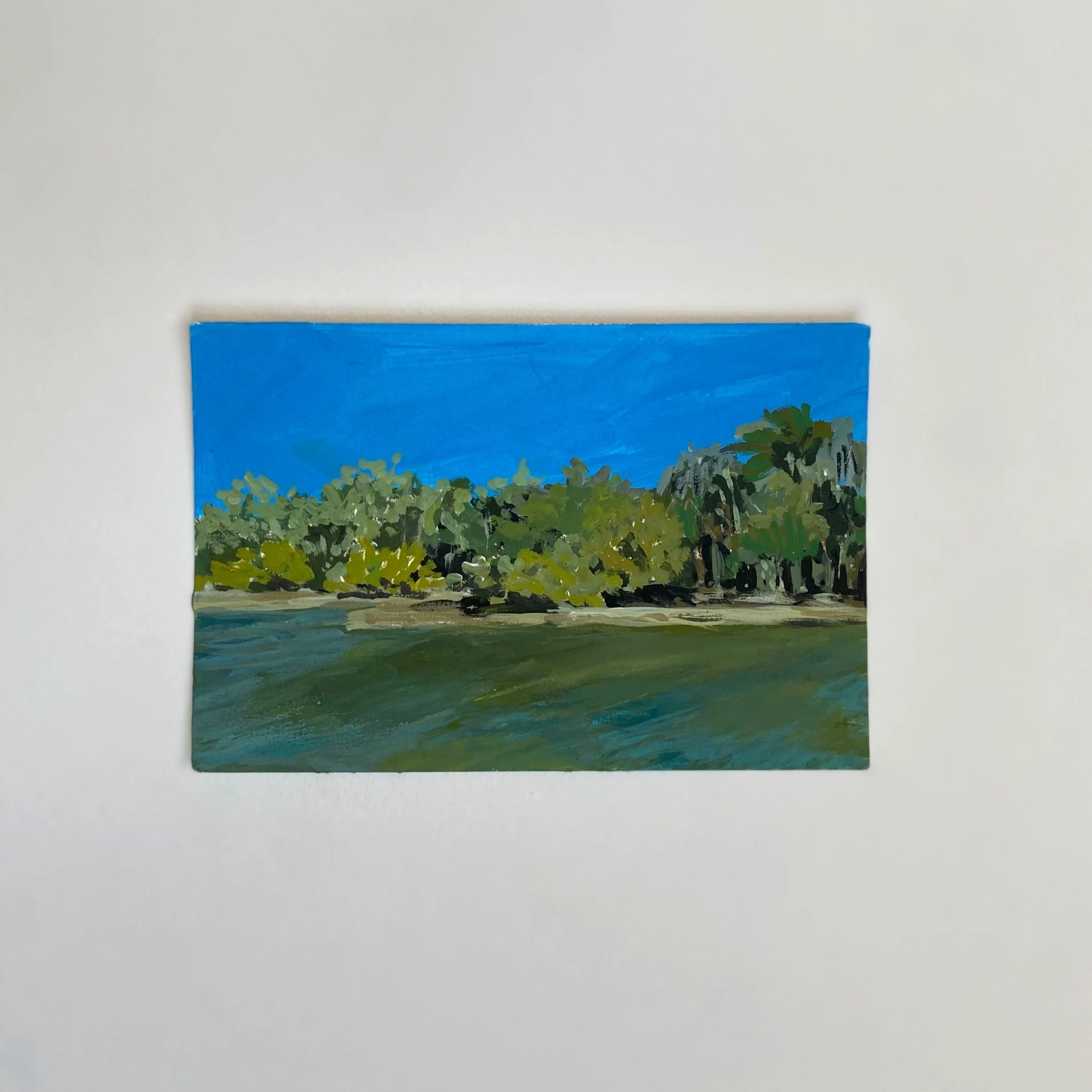 Florida #9, 4"x6", Acrylic on paper