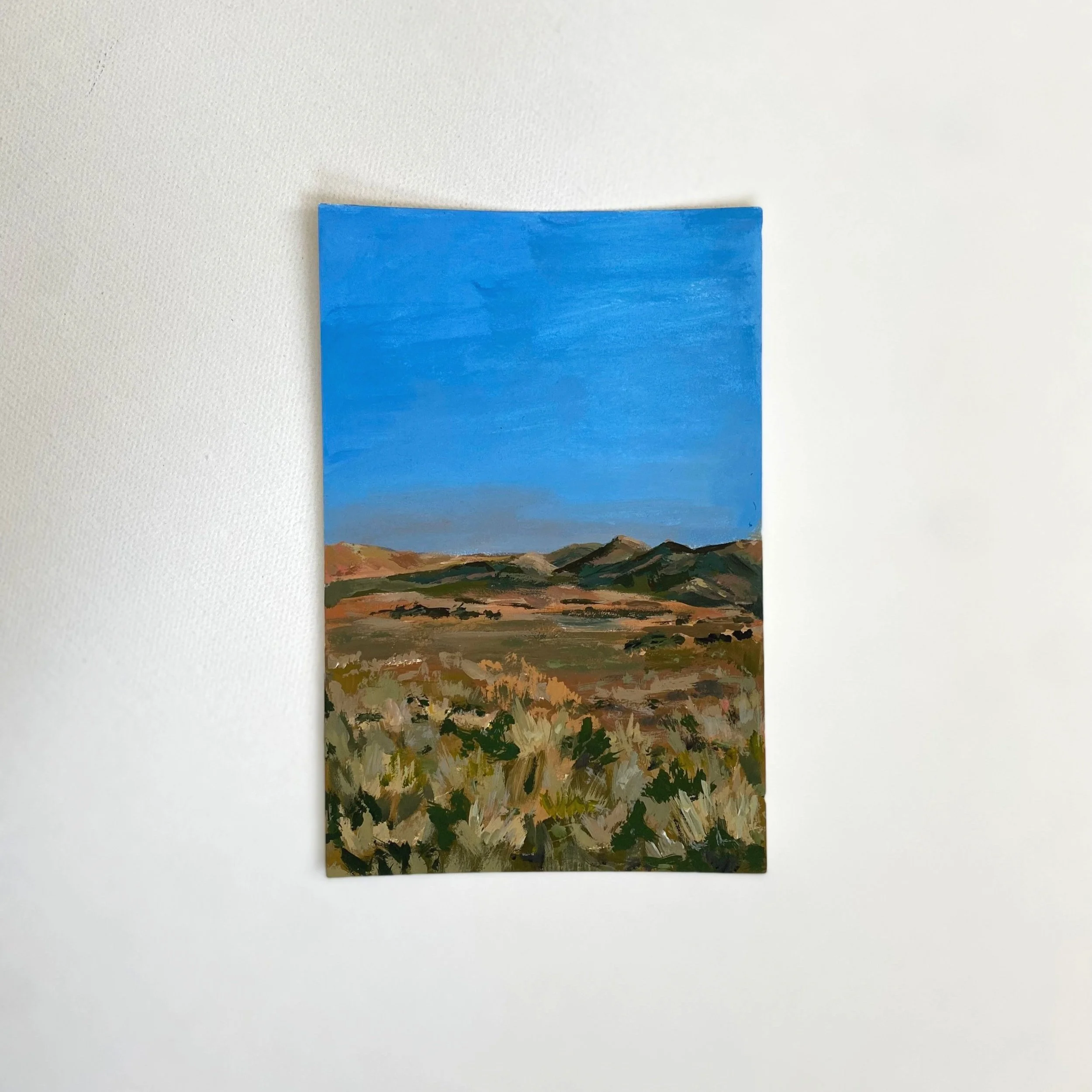 Nevada #5, 4"x6", Acrylic on paper