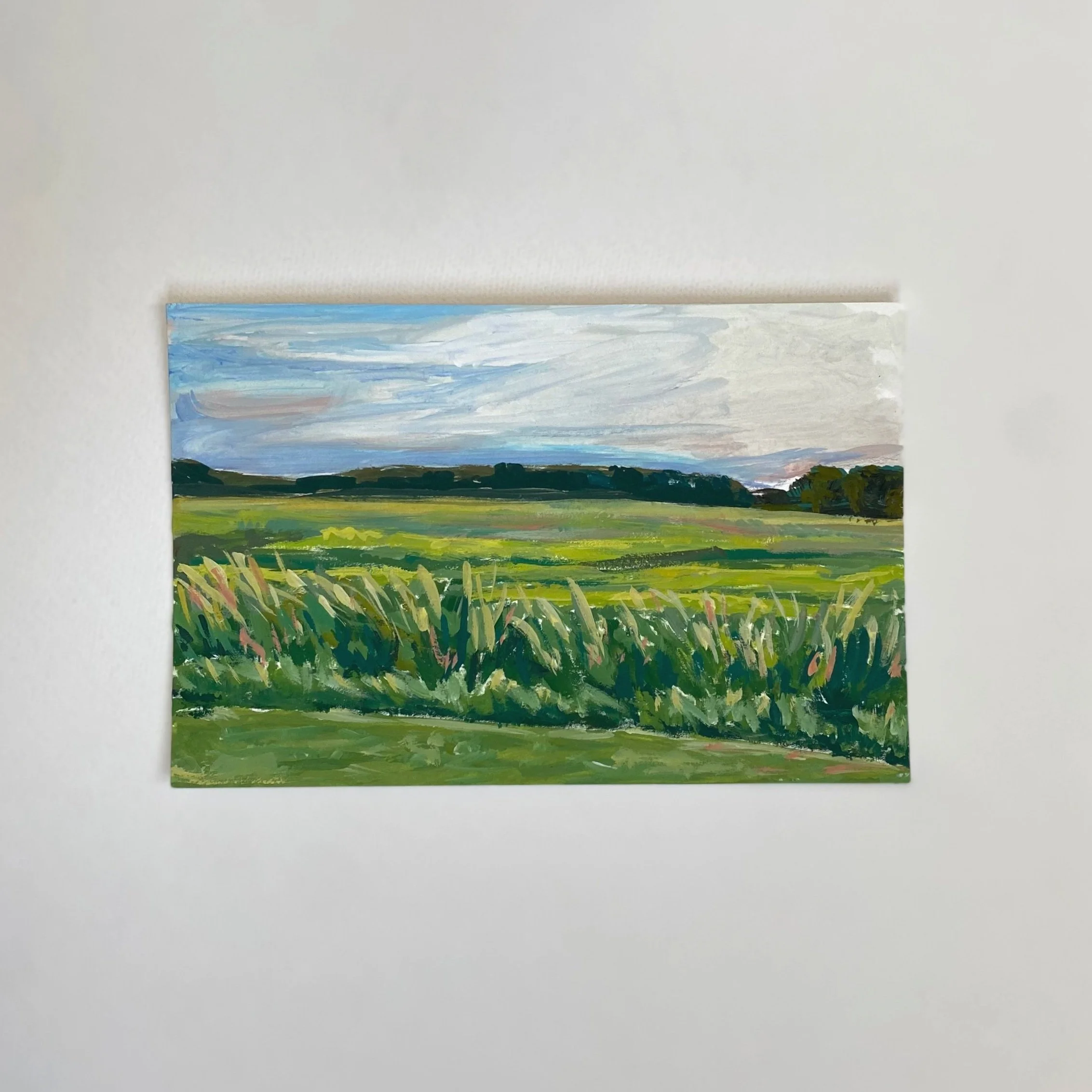 Midwest #20, 4"x6", Acrylic on paper