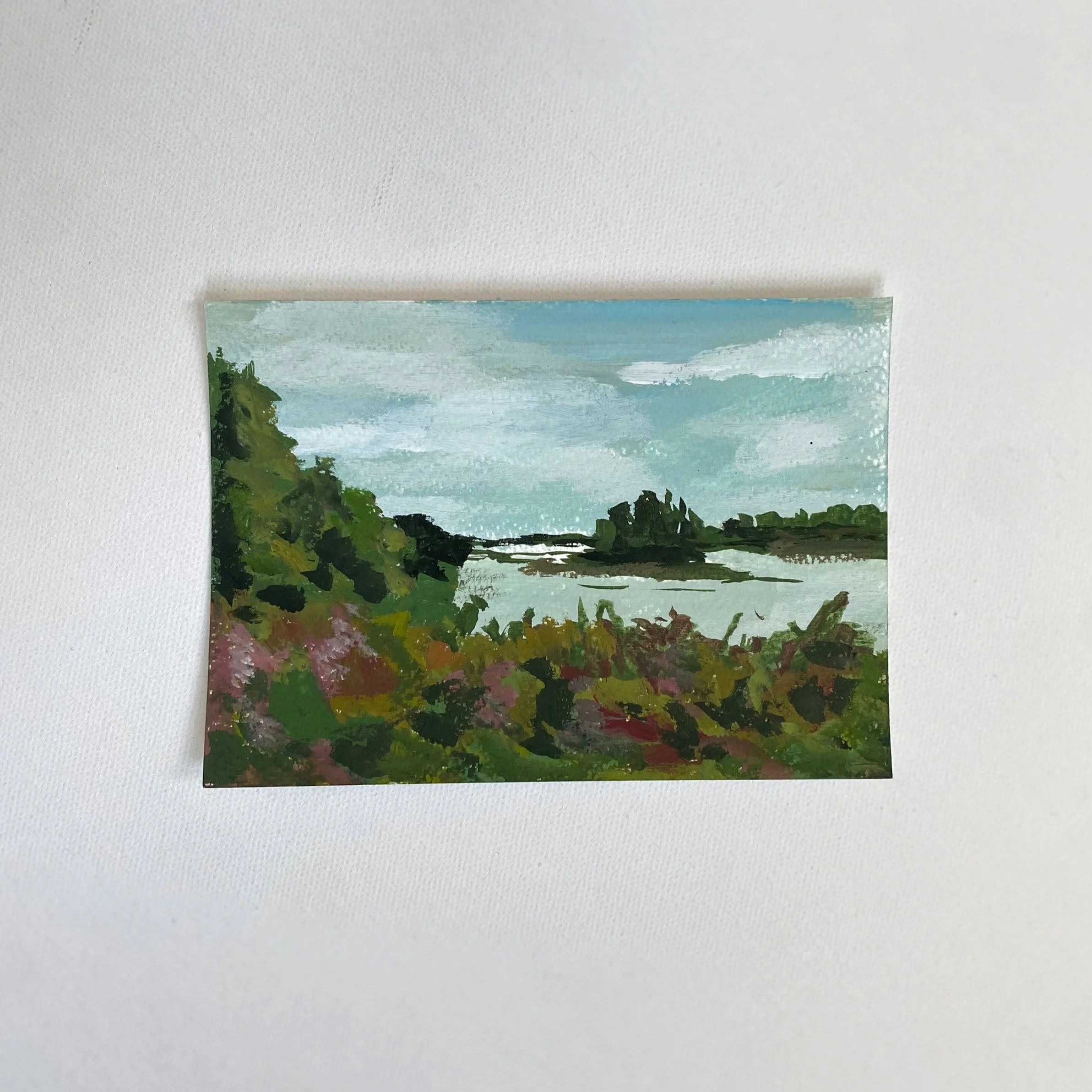 Maine #9, 4"x6", Acrylic on paper