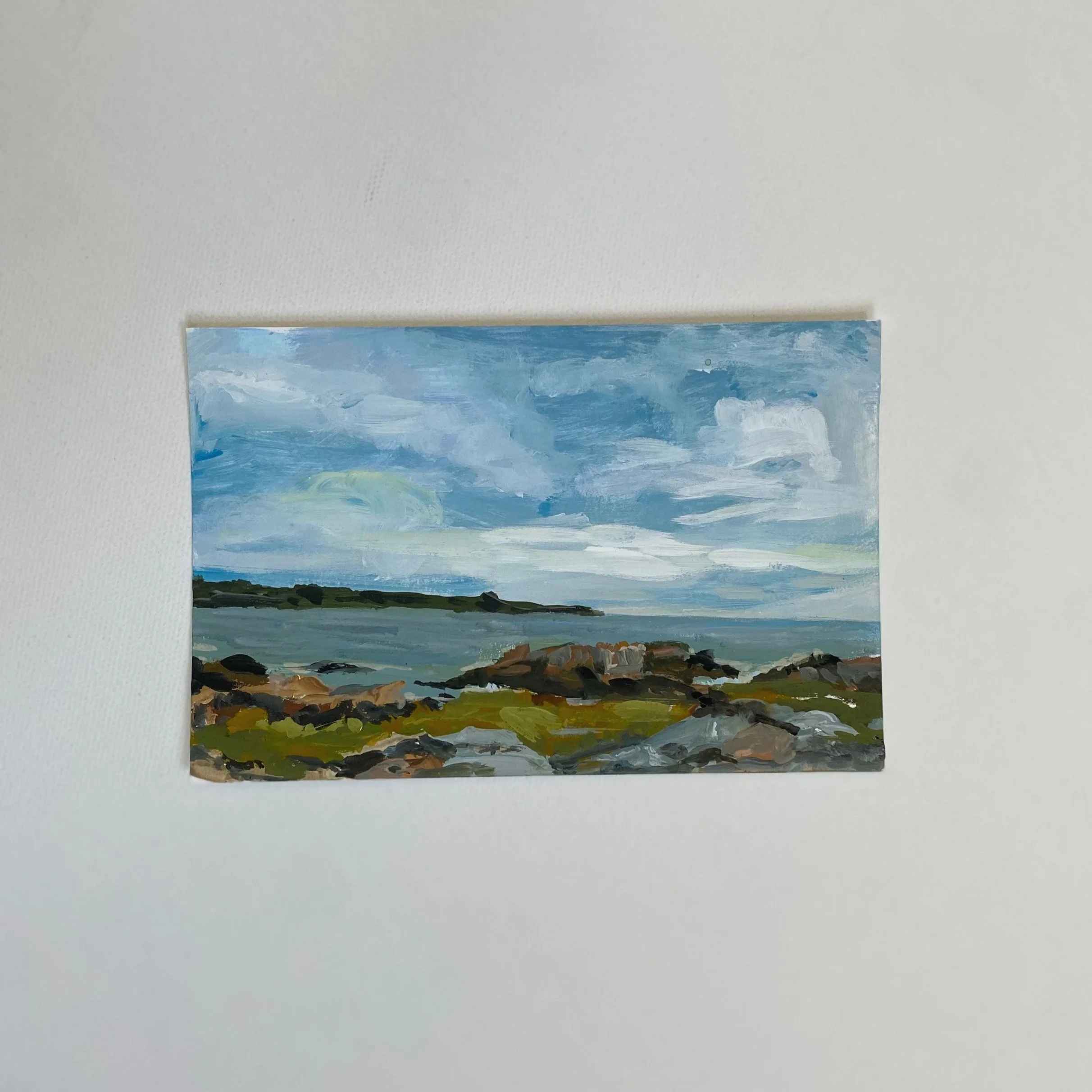 Maine #11, 4"x6", Acrylic on paper
