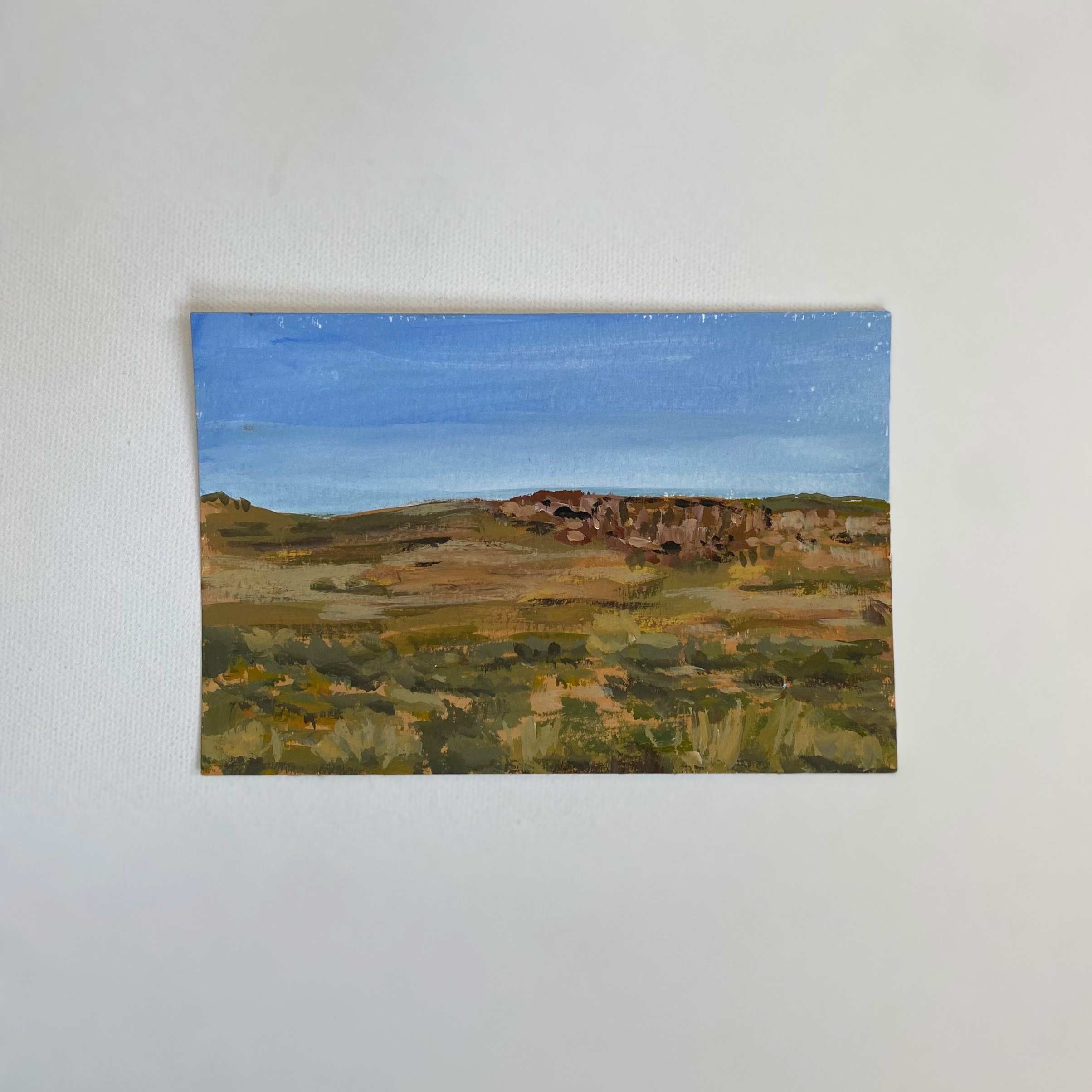 Utah #3, 4"x6", Acrylic on paper