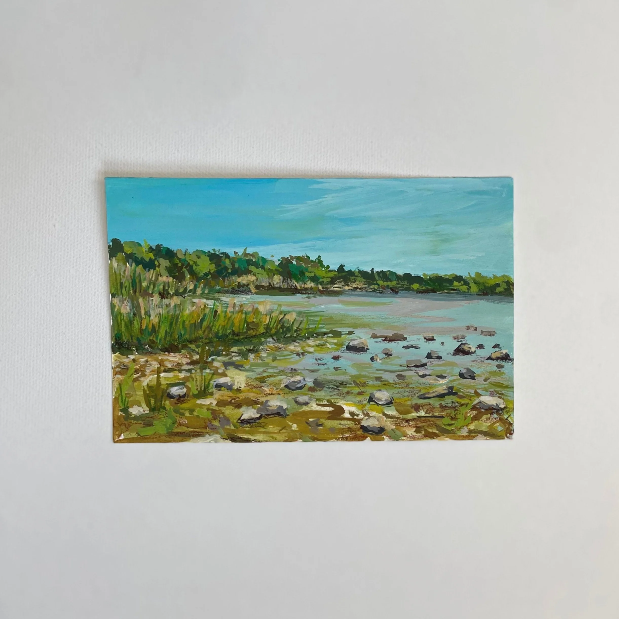 Ohio #8, 4"x6", Acrylic on paper