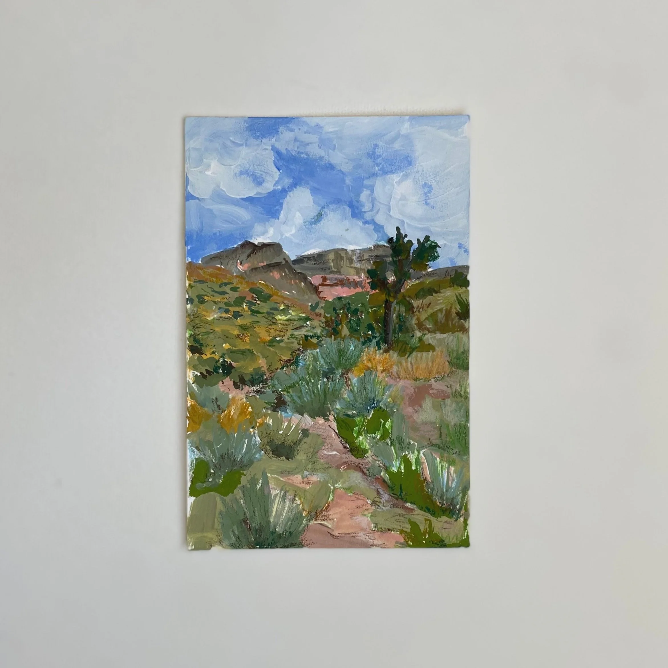 Utah #4, 4"x6", Acrylic on paper