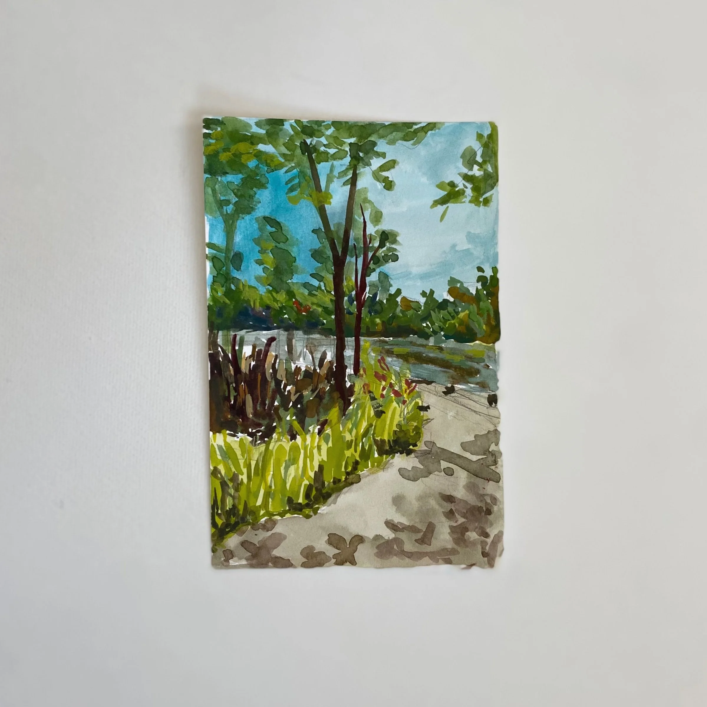 Ohio #9, 4"x6", acrylic on paper