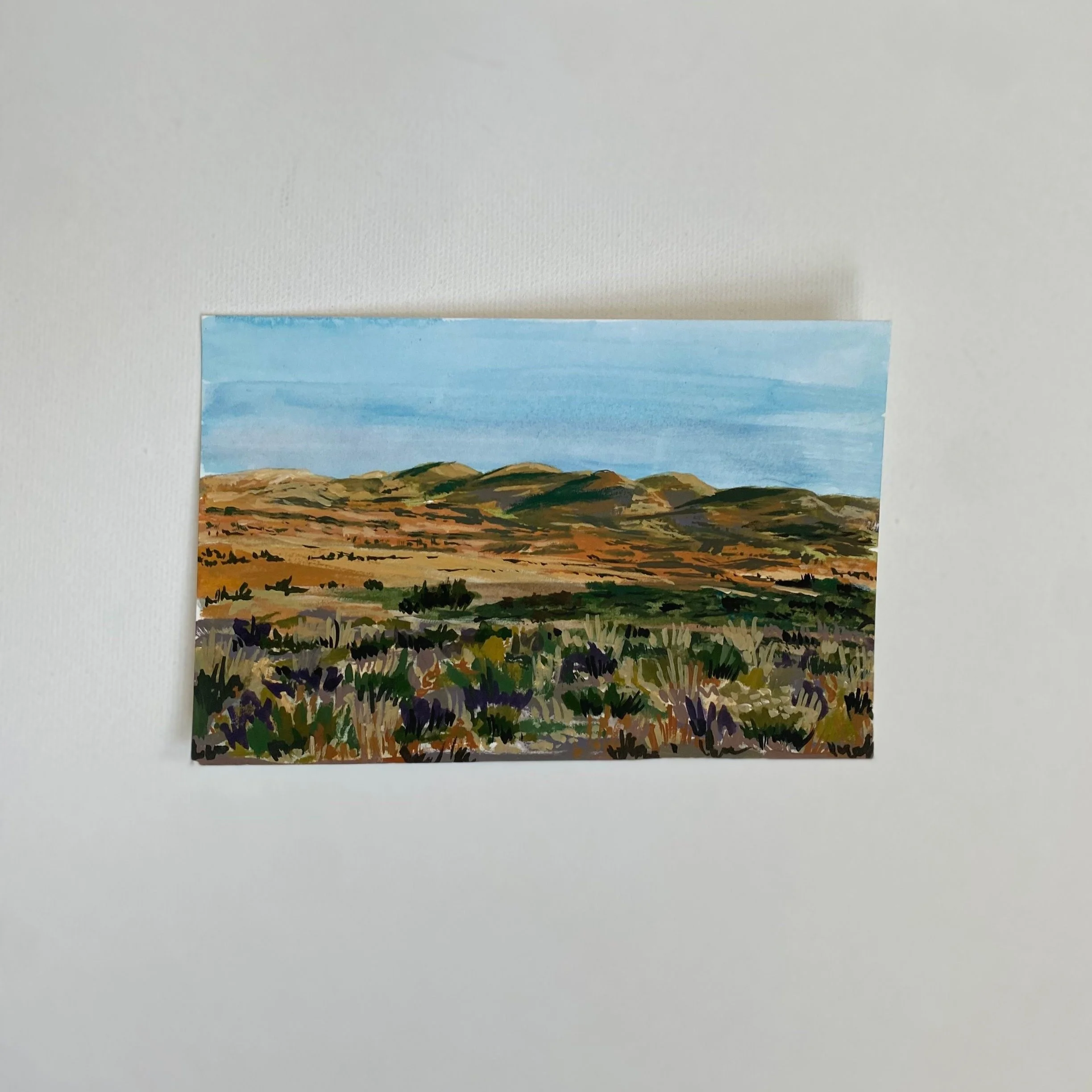 Nevada #6, 4"x6", acrylic on paper