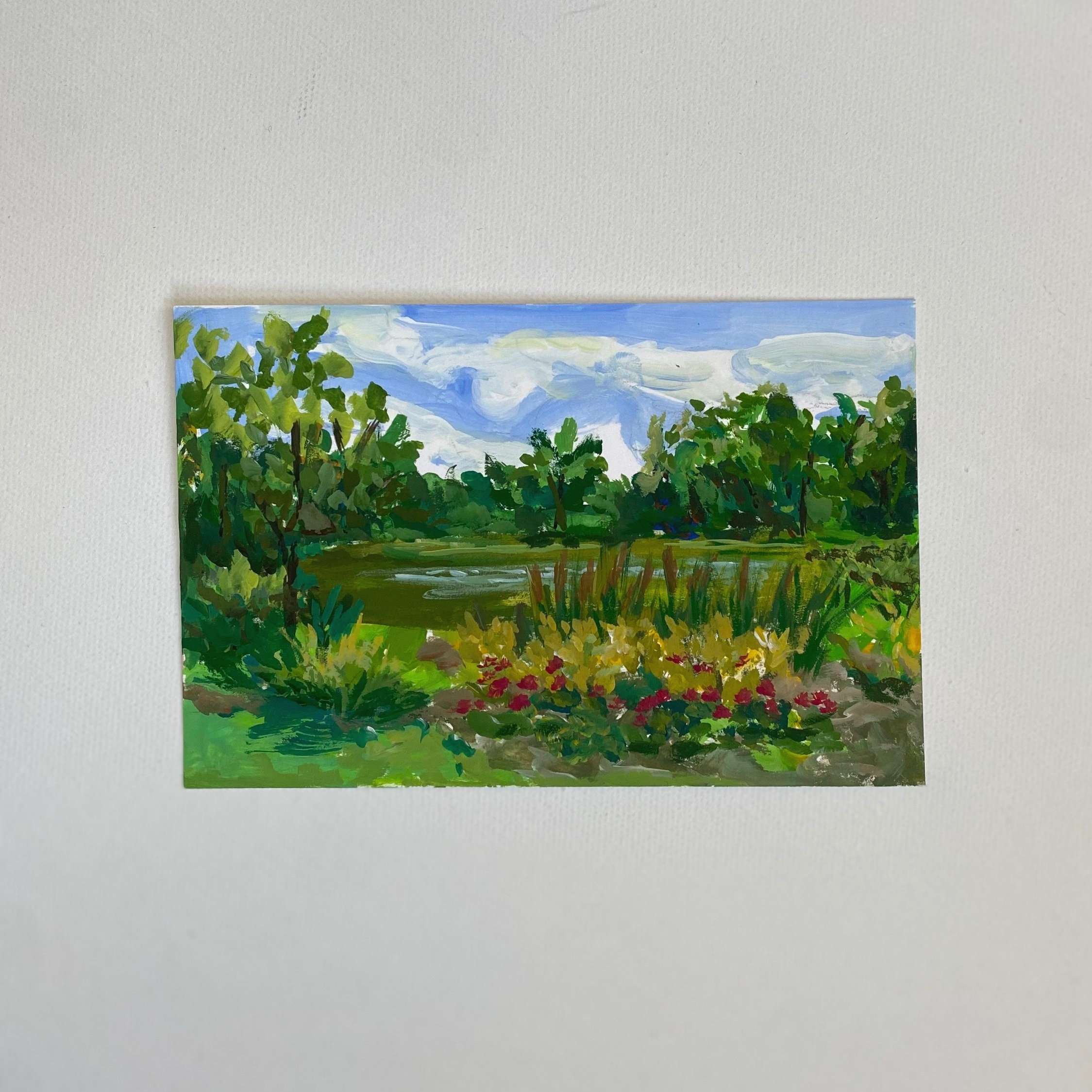 Ohio #12, 4"x6", Acrylic on paper