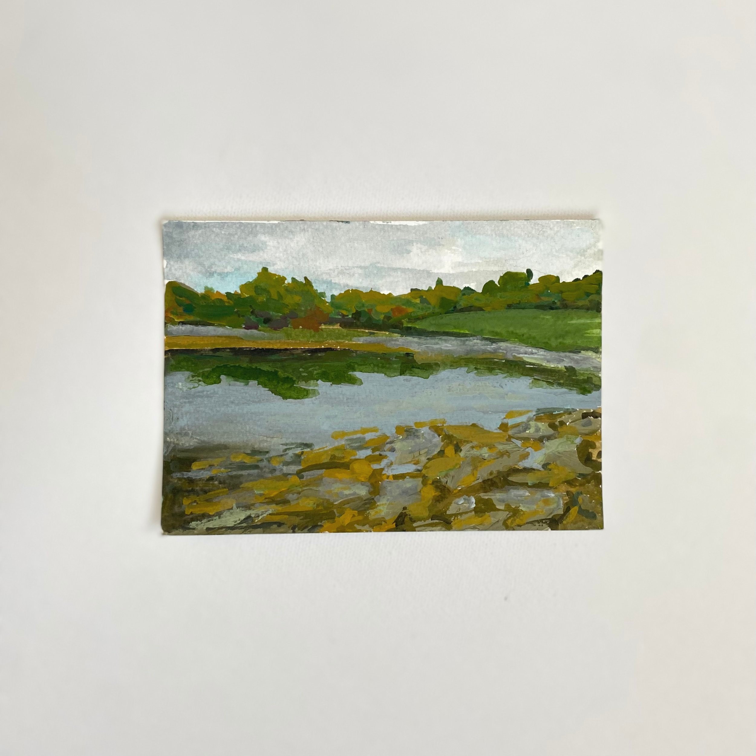 Maine #12, 4"x6", Acrylic on paper