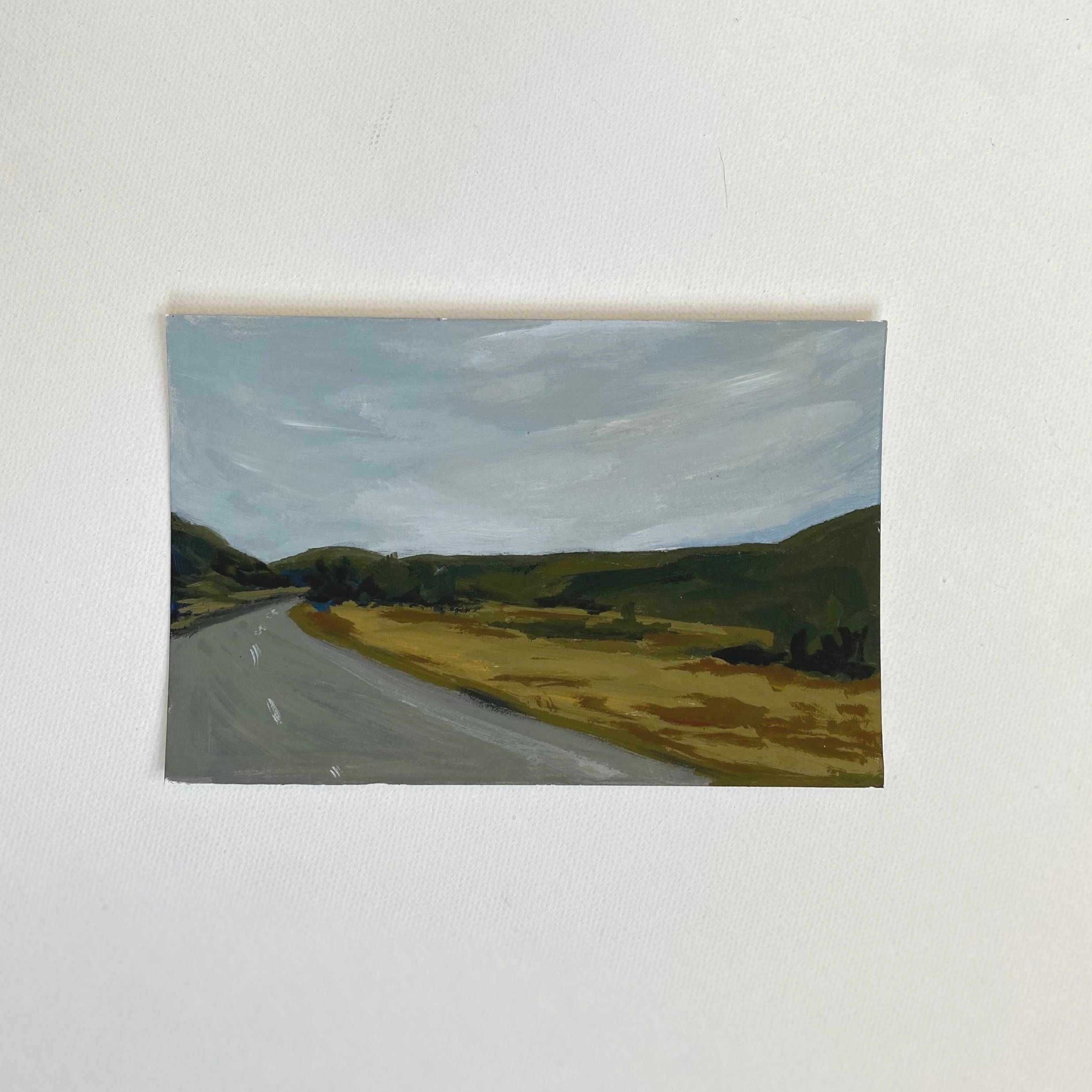Midwest #22 , 4"x6", Acrylic on paper