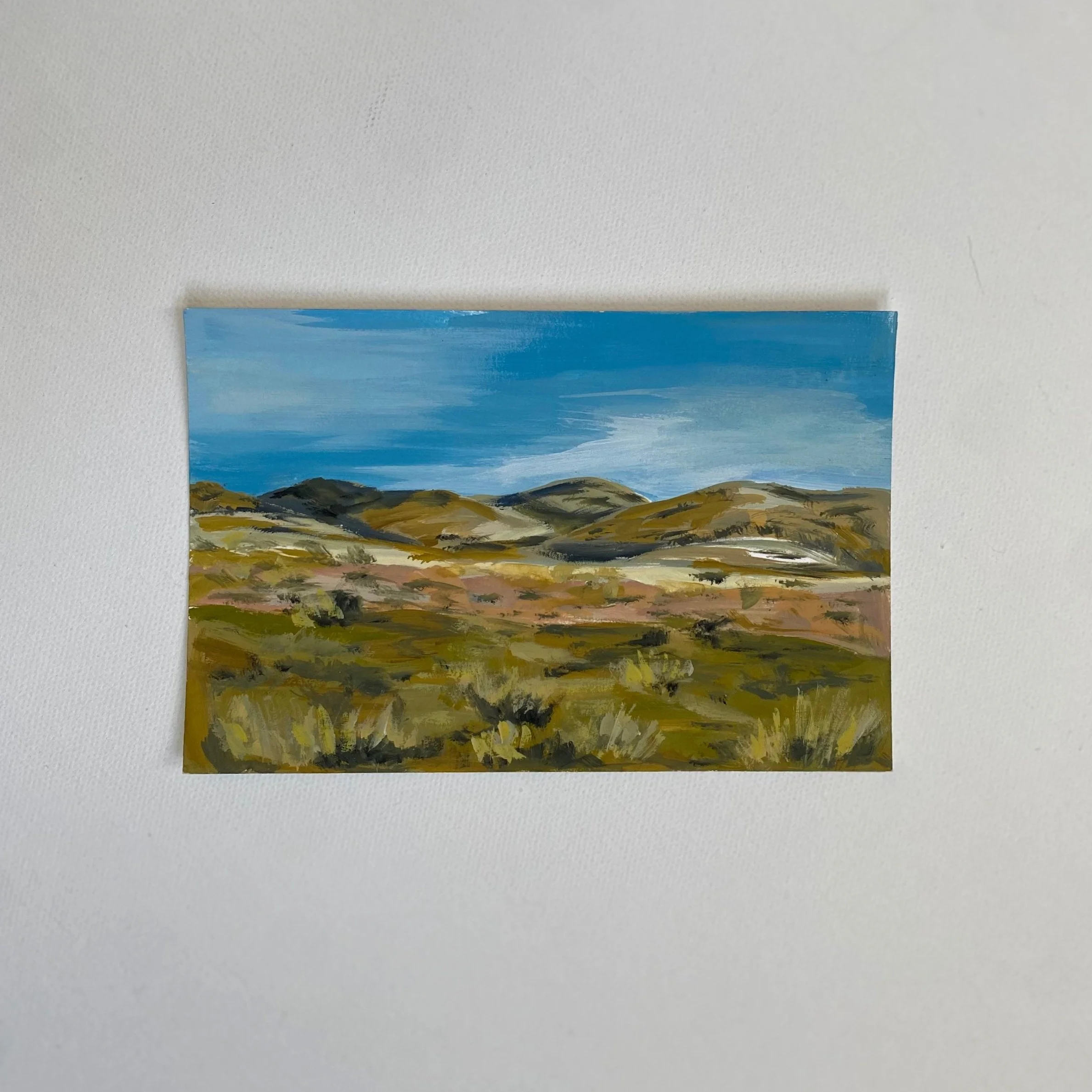 Nevada #7, 4"x6", Acrylic on paper