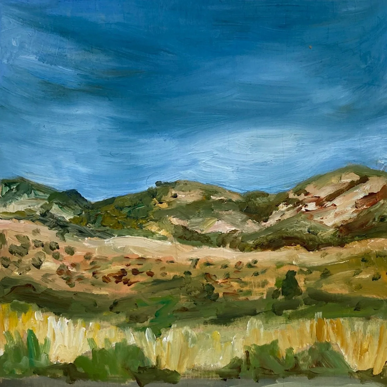 Nevada Field #6601, 6"x 6", oil on wood, $250