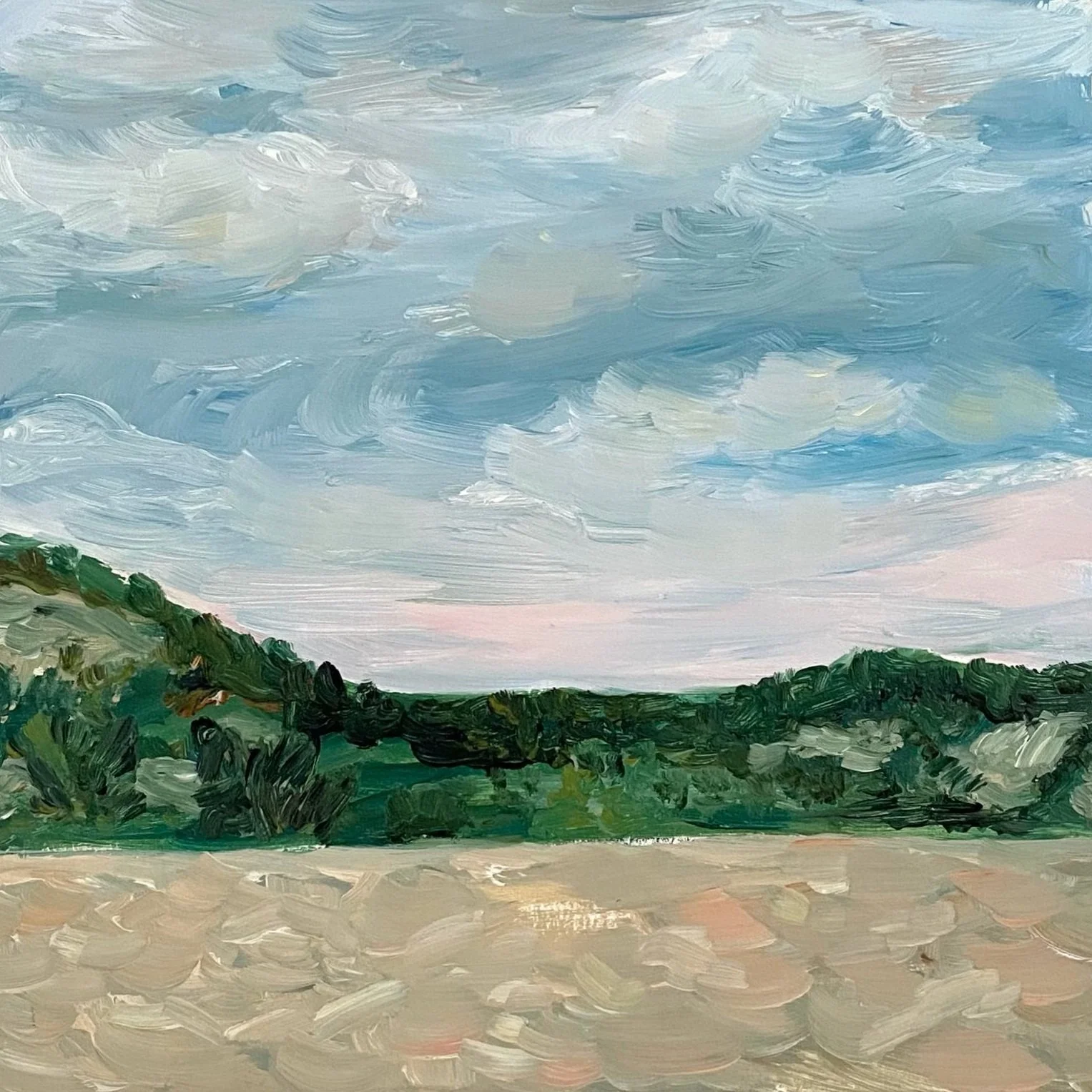 Michigan Dunes #6606, 6"x 6", oil on wood, $250