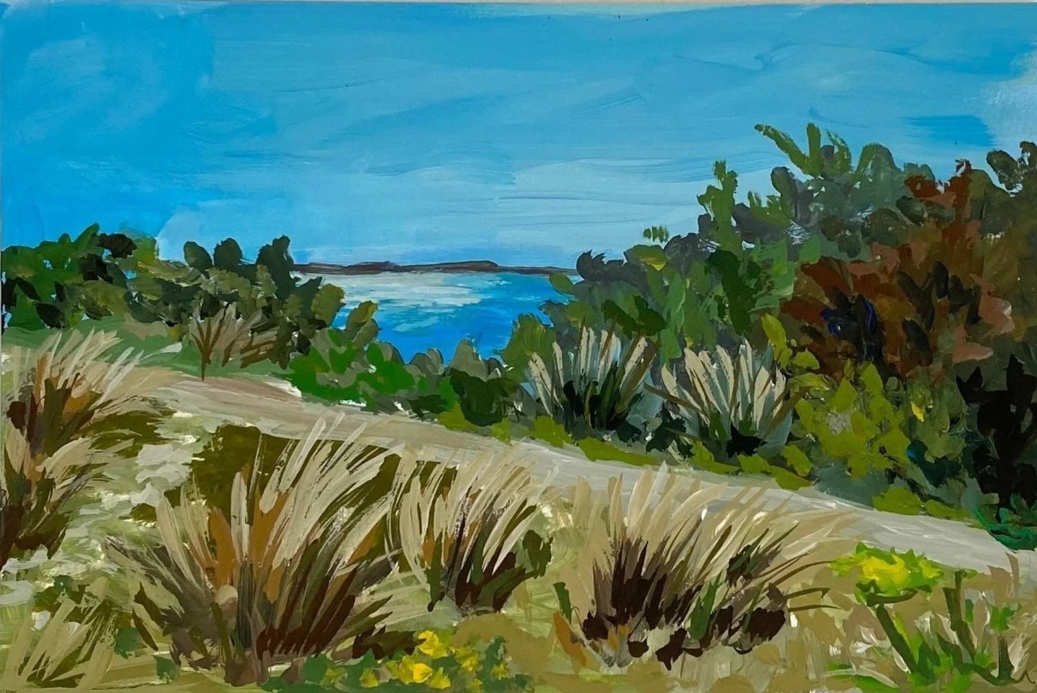 Florida #8, 4"x6",  acrylic on paper, $100