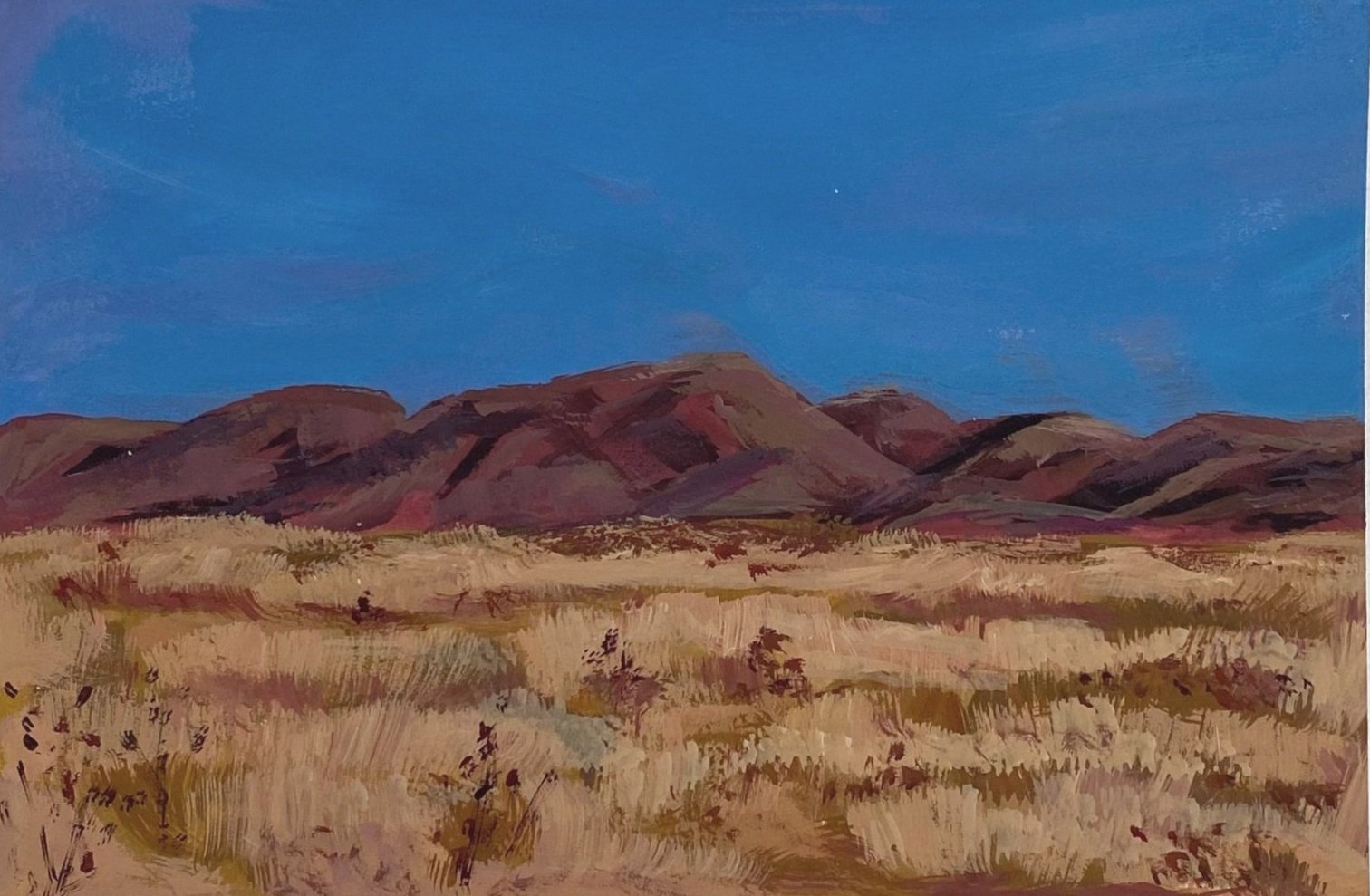 Nevada #4, 4"x6", acrylic on paper, $100