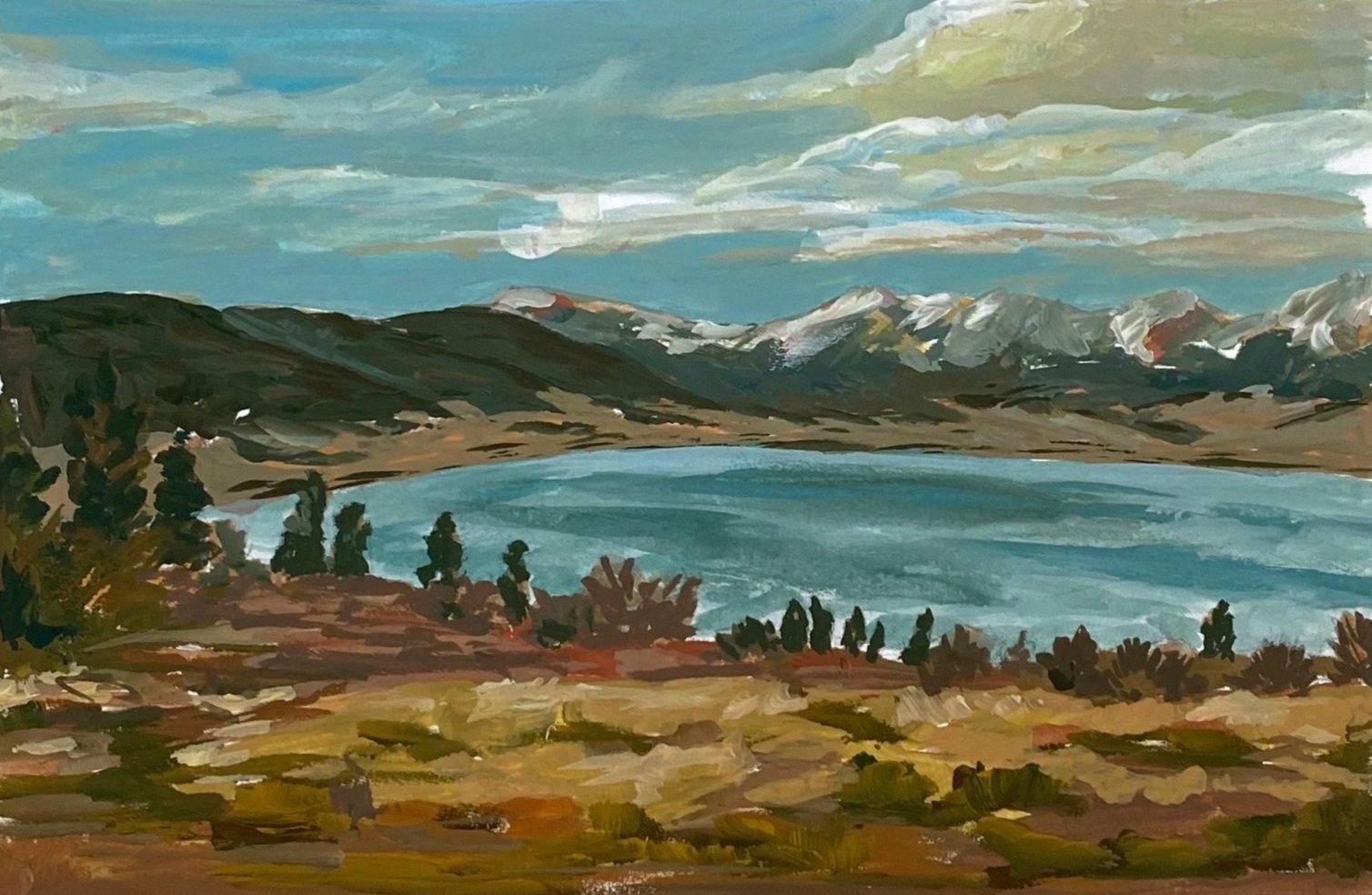 Colorado #4, 4"x6", acrylic on paper, $100