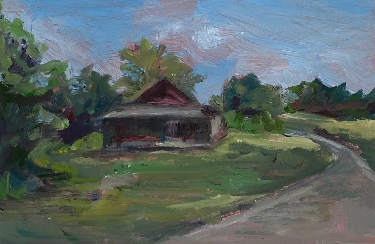 Ohio #11, 4"x6", oil on paper, $100